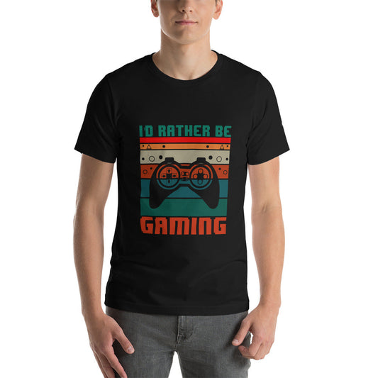 I'd rather be Gaming - Unisex t-shirt by DarkByteGear