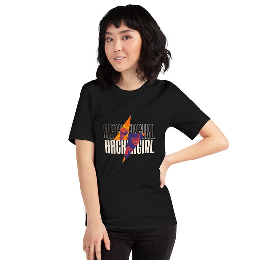 Hacker Girl V1 - Unisex t-shirt by DarkByteGear