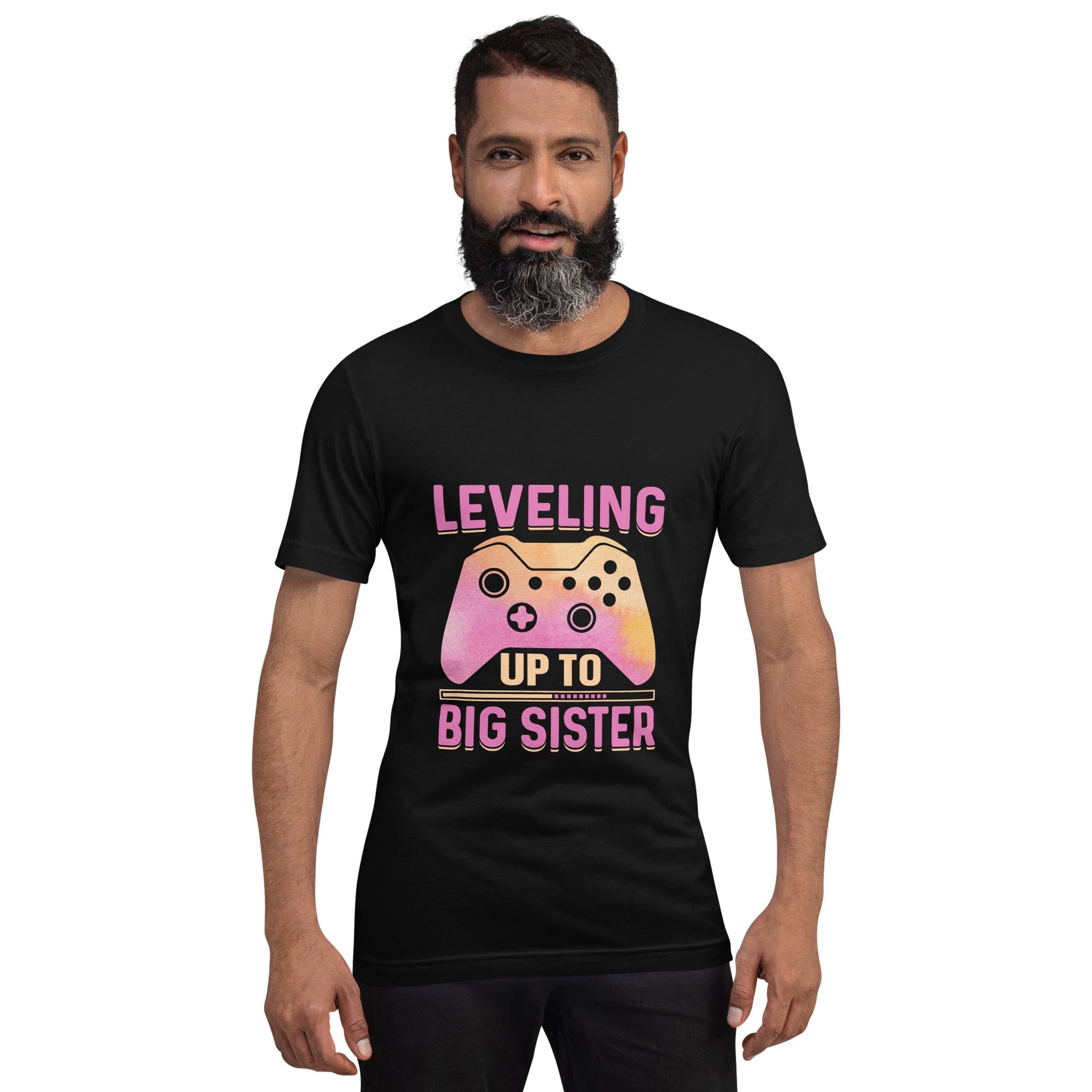 Levelling up to Big Sister - Unisex t-shirt by DarkByteGear