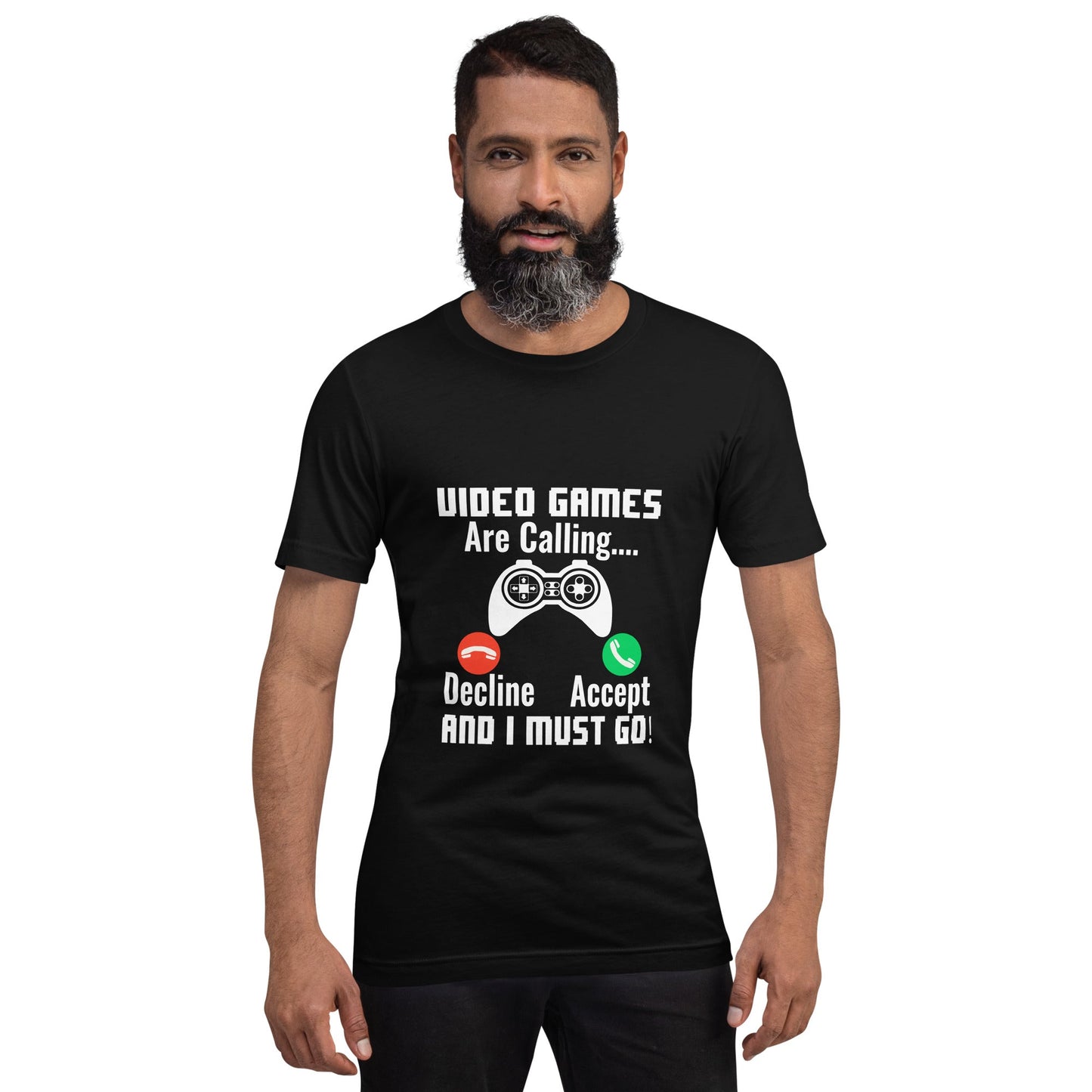 Video Games are Calling and I must Go Rima 18 - Unisex t-shirt by DarkByteGear