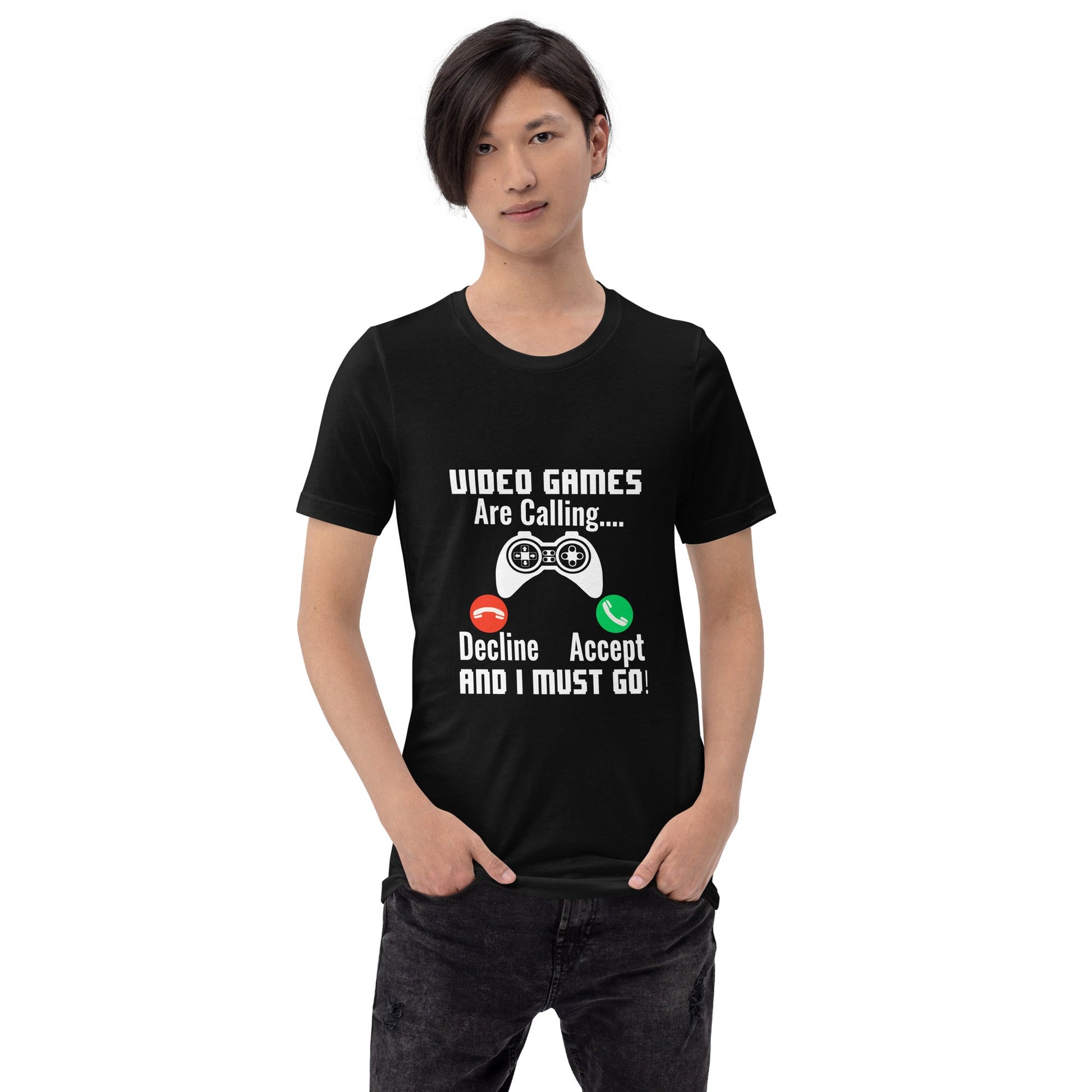 Video Games are Calling and I must Go Rima 18 - Unisex t-shirt by DarkByteGear
