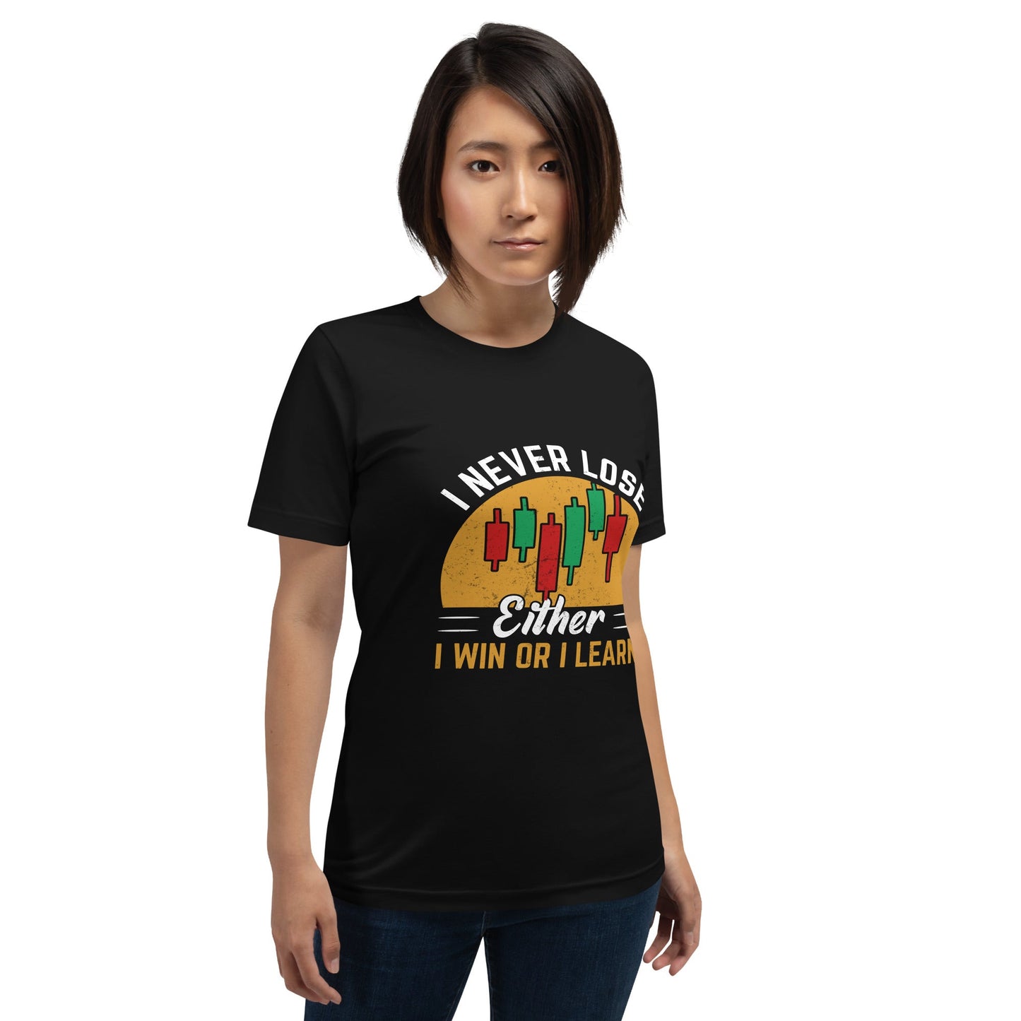 I never Lose: Either I win or I learn V1 - Unisex t-shirt by DarkByteGear