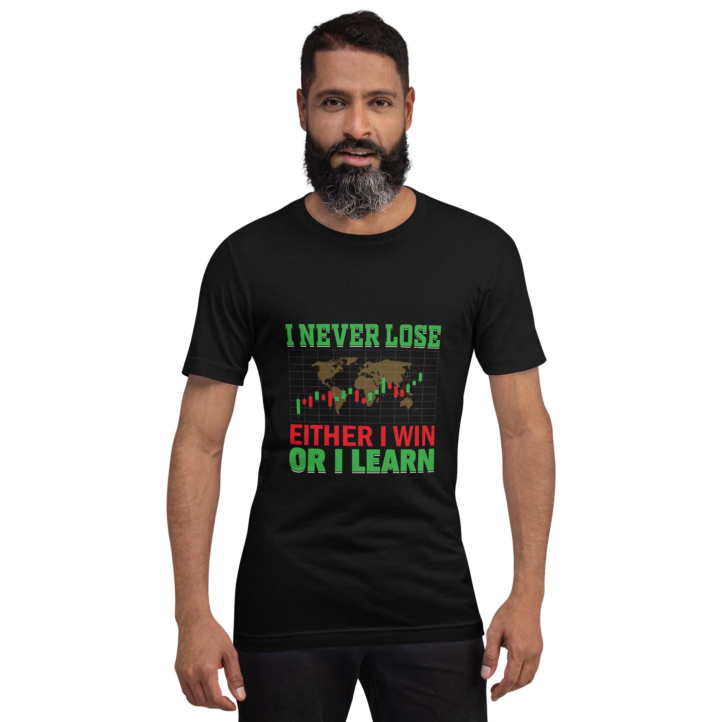 I never Lose: Either I win or I learn V2 - Unisex t-shirt by DarkByteGear