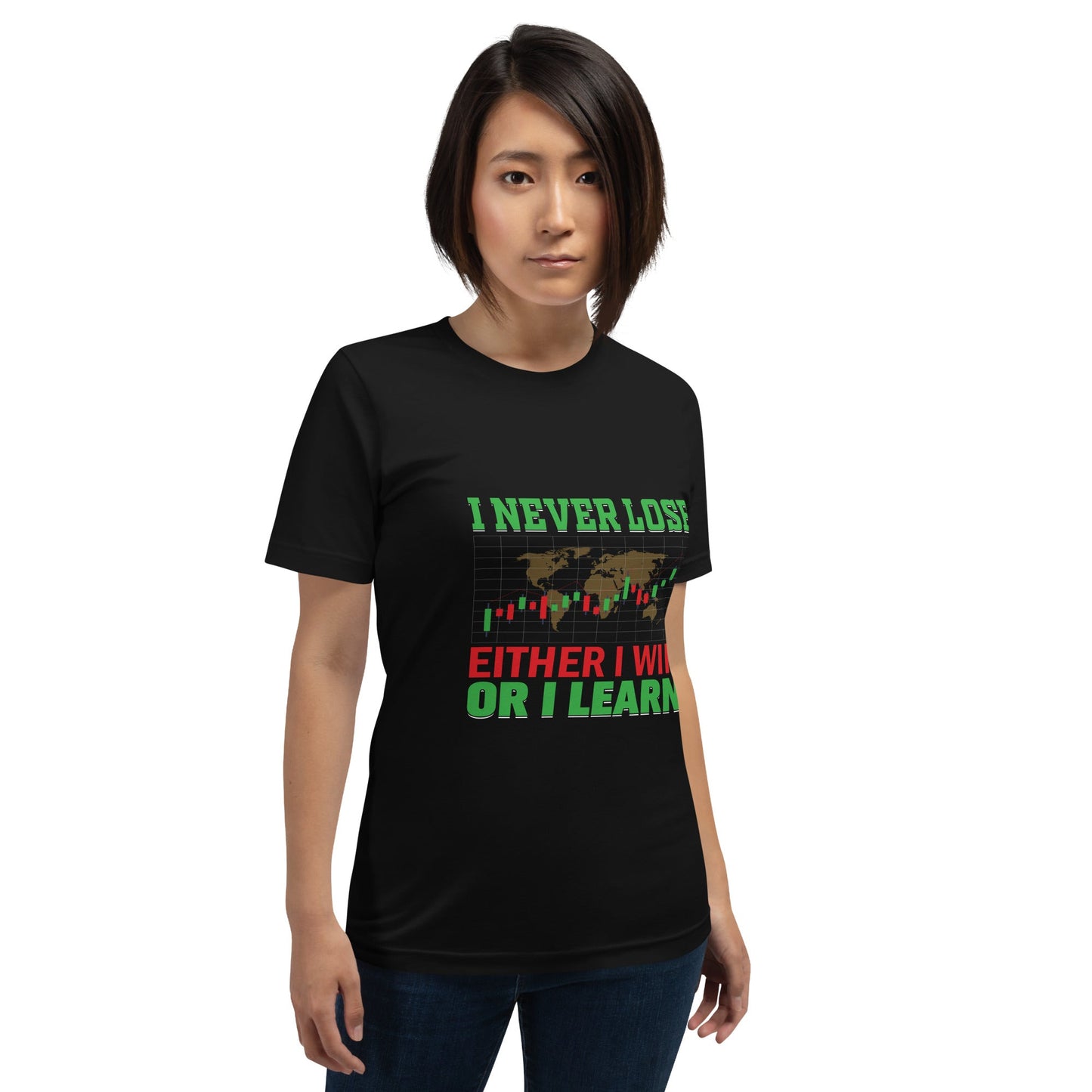 I never Lose: Either I win or I learn V2 - Unisex t-shirt by DarkByteGear