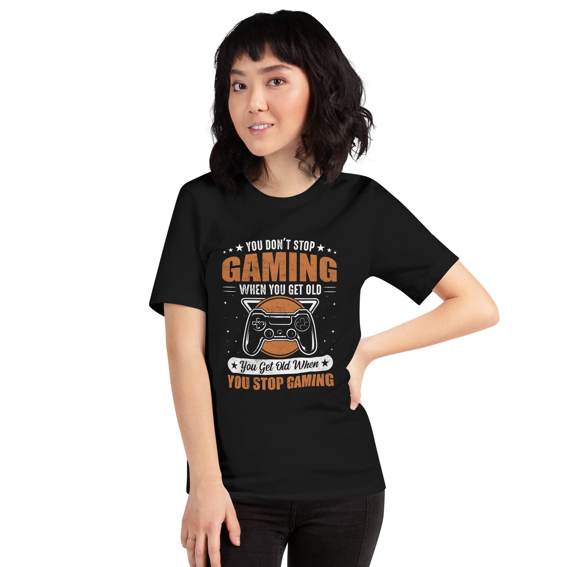 You don't Stop gaming, when you Get old - Unisex t-shirt by DarkByteGear