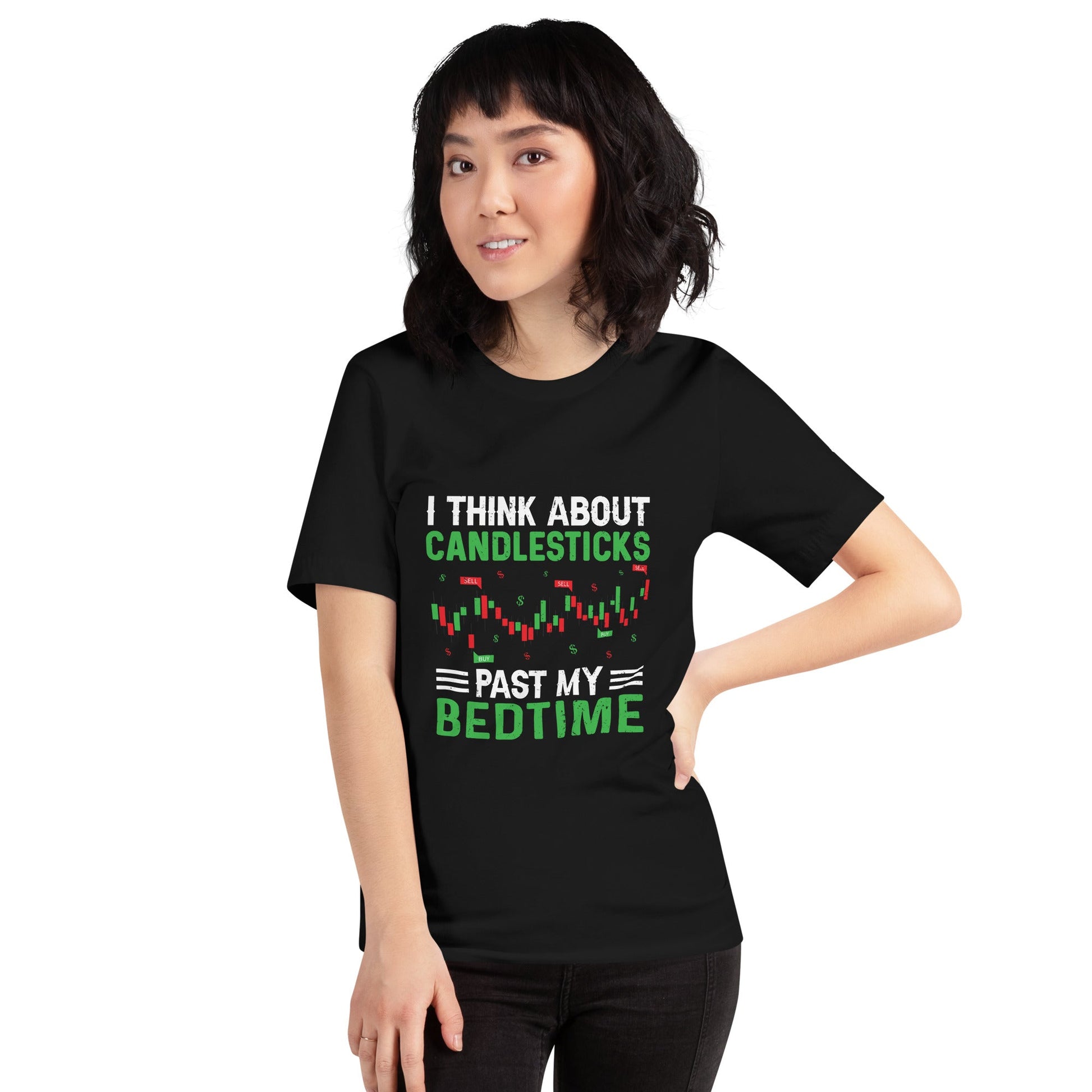 I think about Candle Sticks past my Bedtime - Unisex t-shirt by DarkByteGear