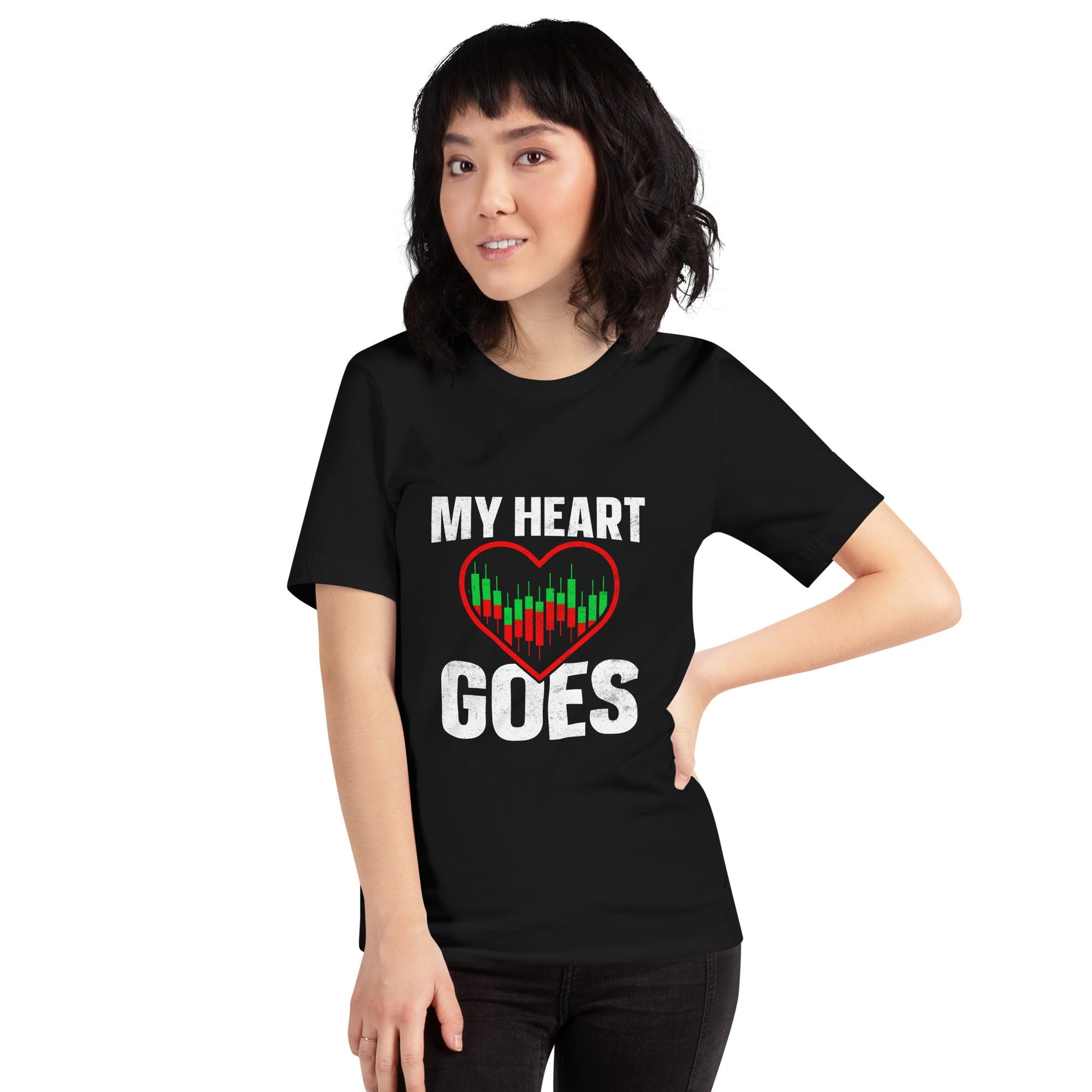 My Heart Goes - Unisex t-shirt by DarkByteGear