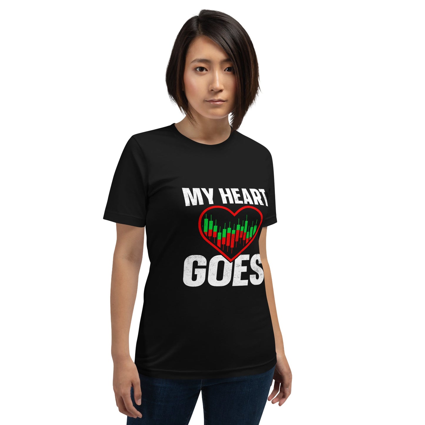 My Heart Goes - Unisex t-shirt by DarkByteGear