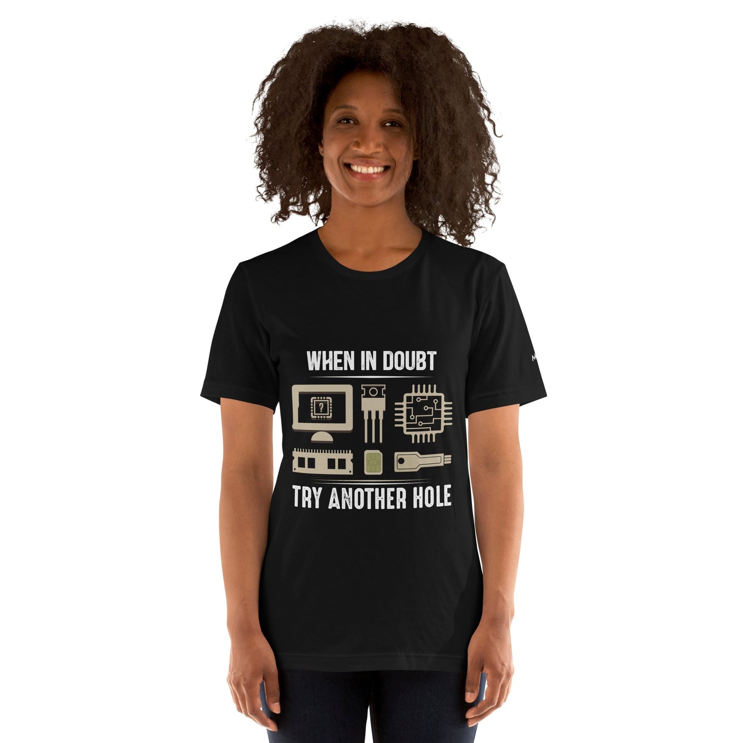 When in doubt, Try another hole V1 - Unisex t-shirt by DarkByteGear