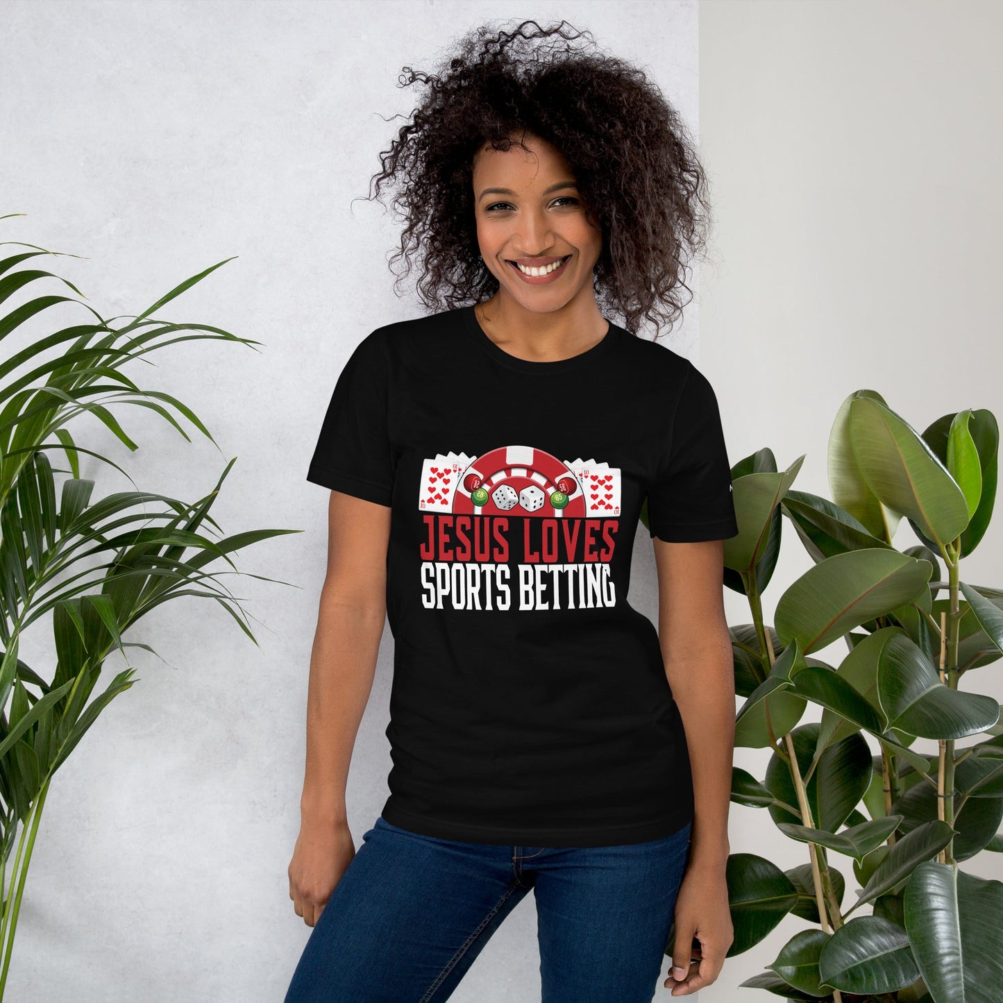Jesus Loves Sports Betting - Unisex t-shirt by DarkByteGear