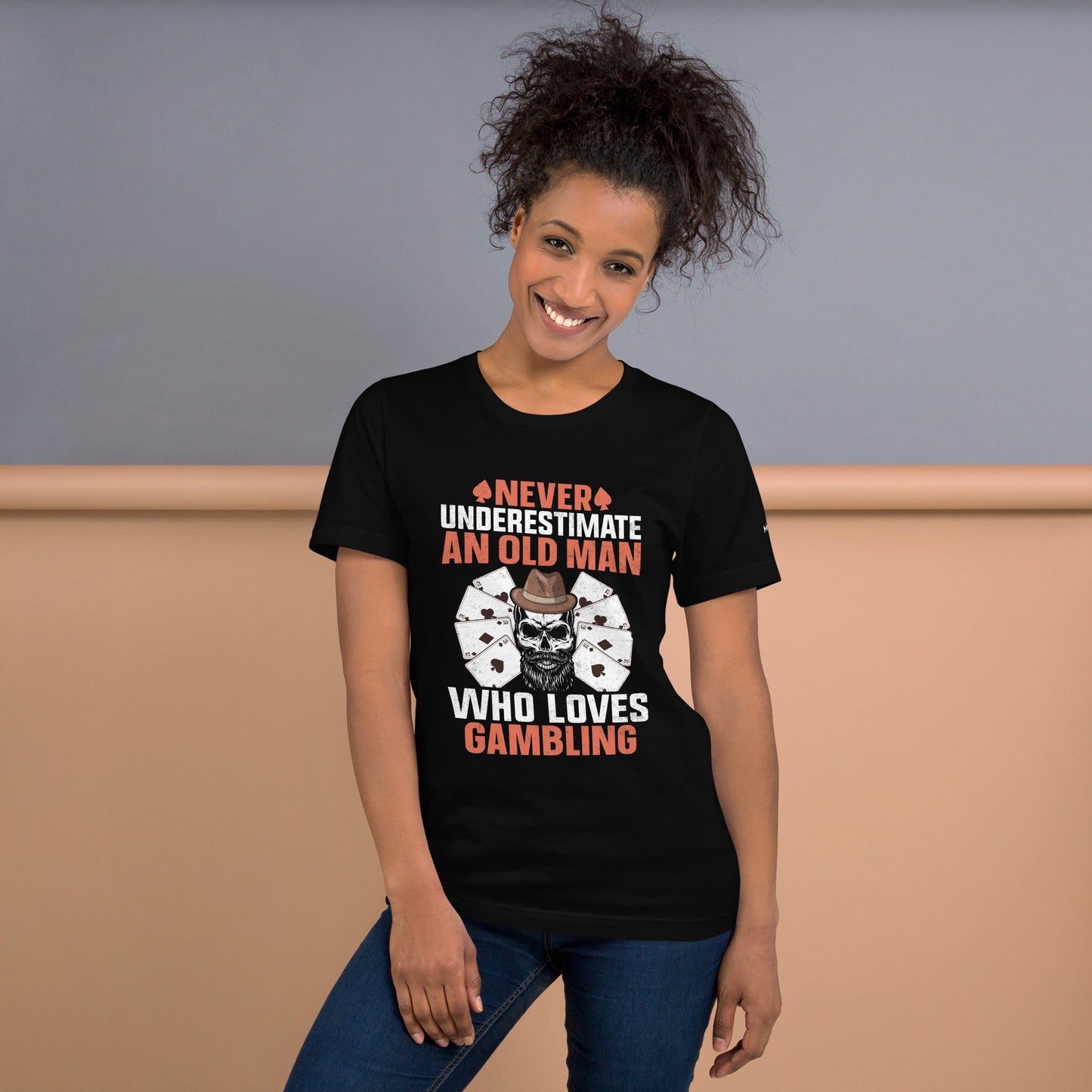 Never Underestimate an old man who Loves gambling - Unisex t-shirt by DarkByteGear