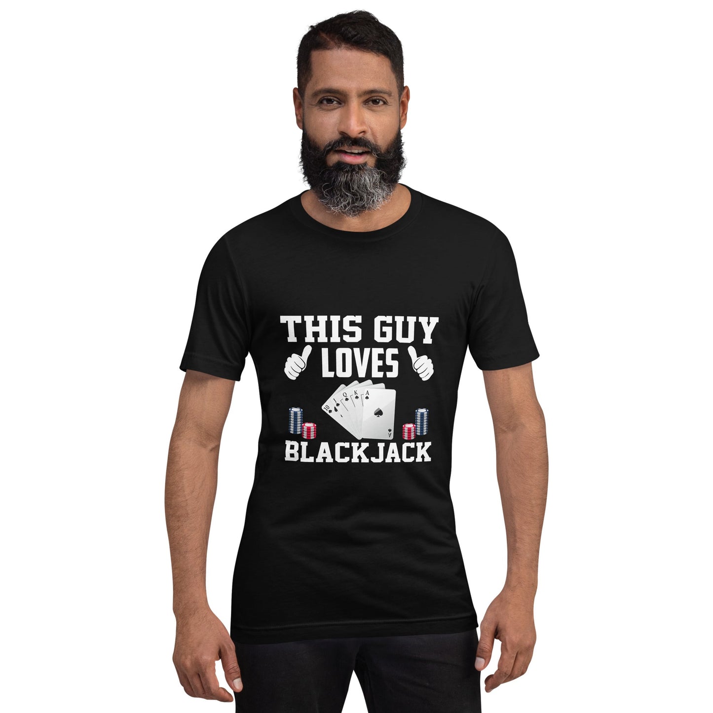 This Guy Loves Black Jack - Unisex t-shirt by DarkByteGear