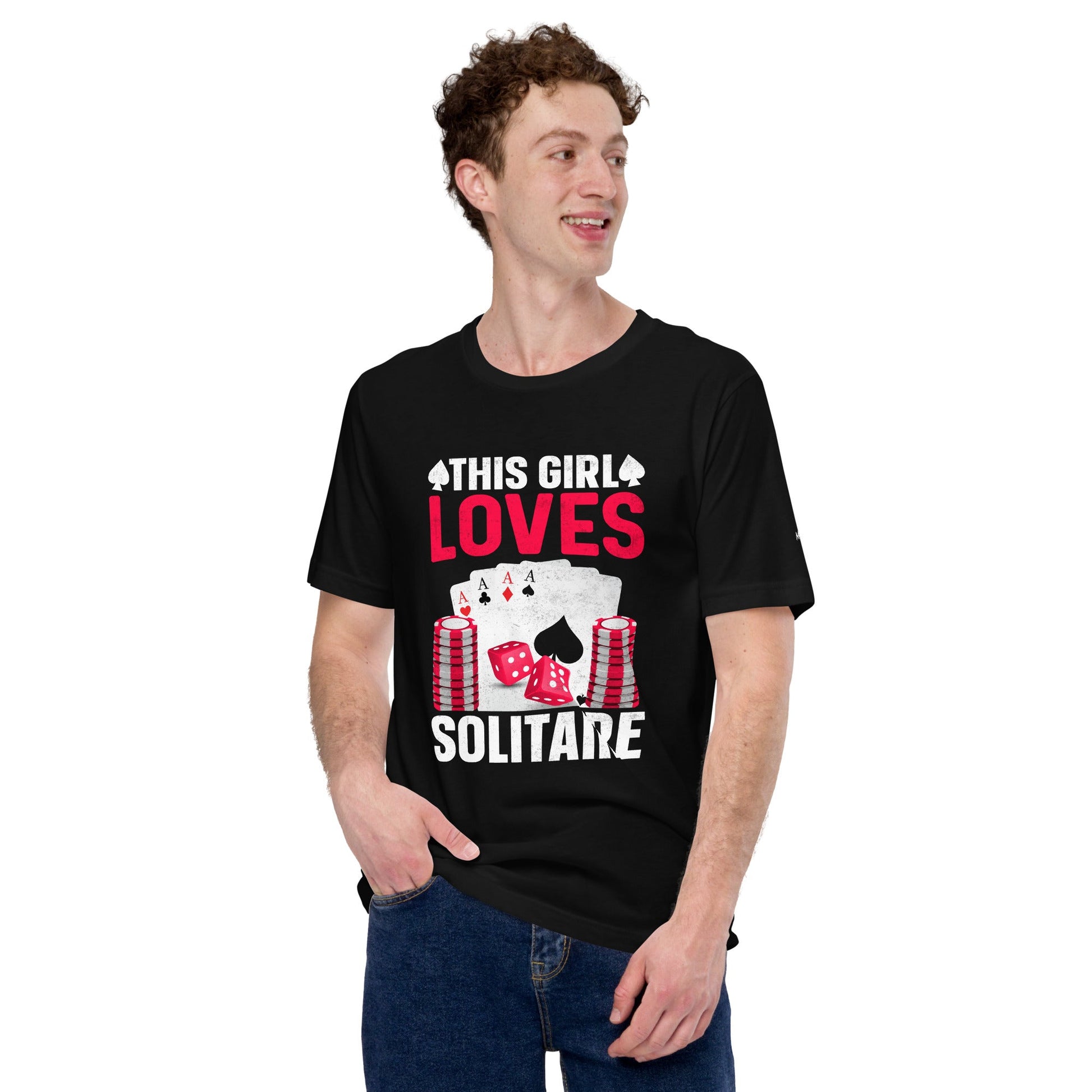 This Girl Loves Solitaire - Unisex t-shirt by DarkByteGear