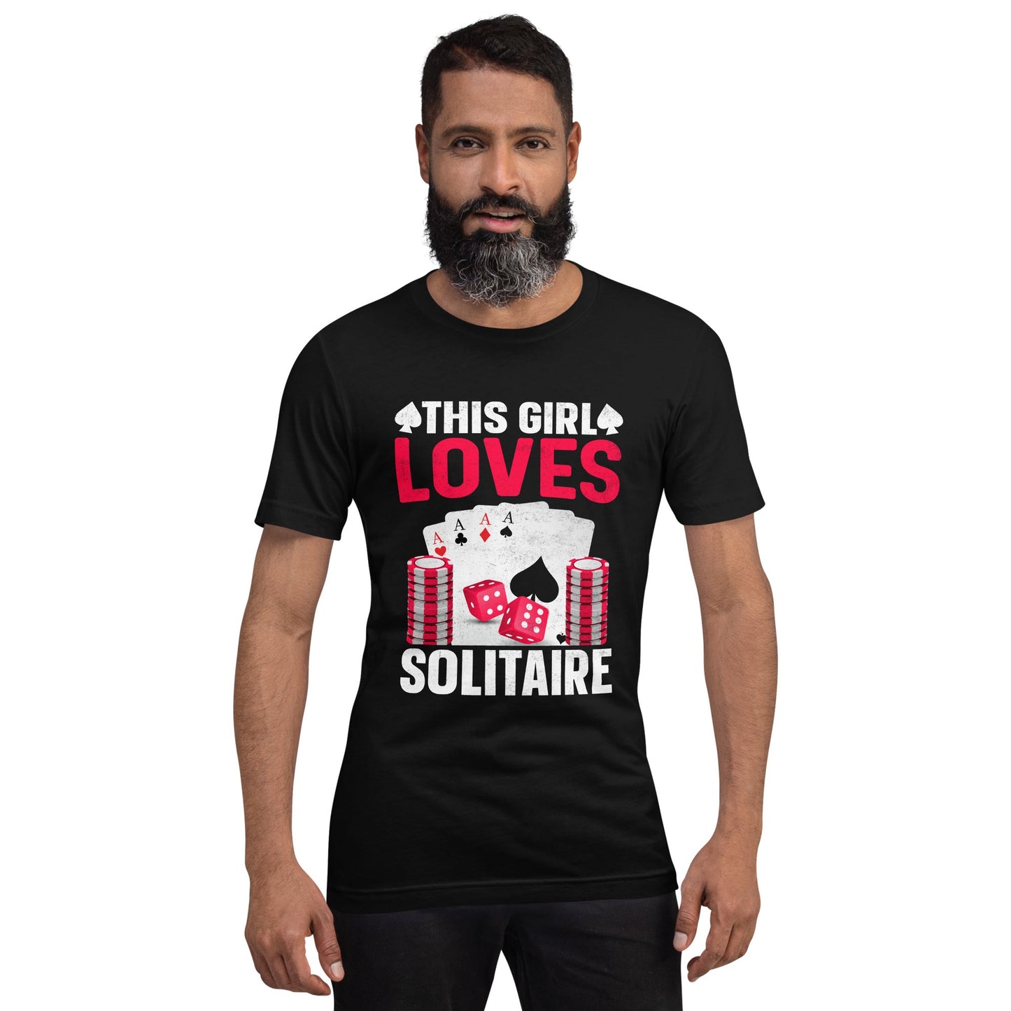 This Girl Loves Solitaire - Unisex t-shirt by DarkByteGear