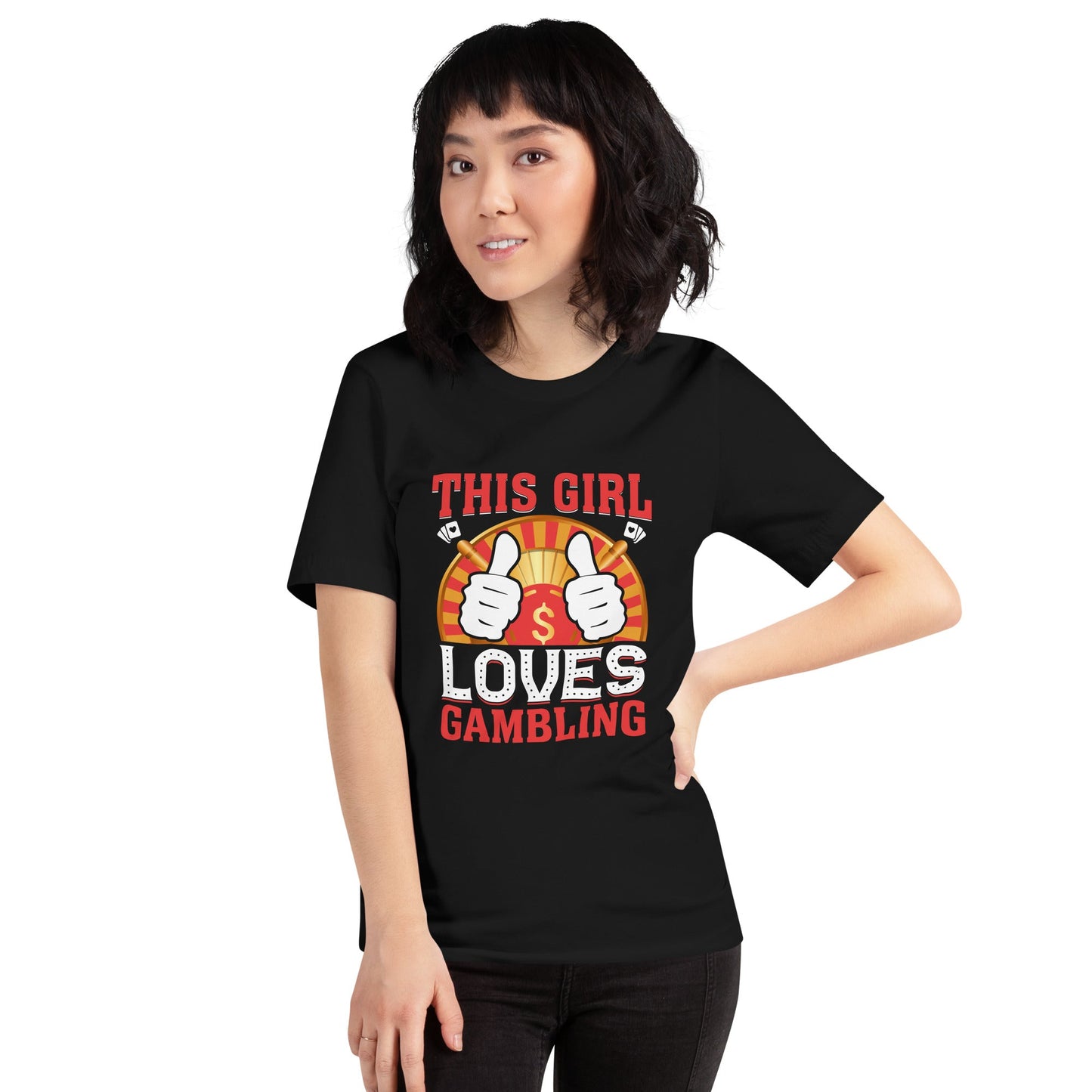 This Girl Loves Gambling - Unisex t-shirt by DarkByteGear