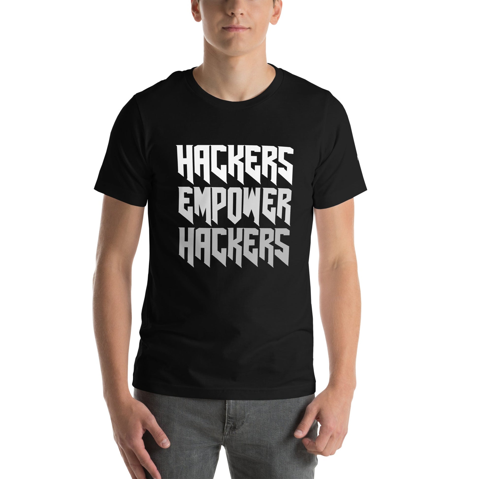 Hackers Empower Hackers V4 - Unisex t-shirt by DarkByteGear