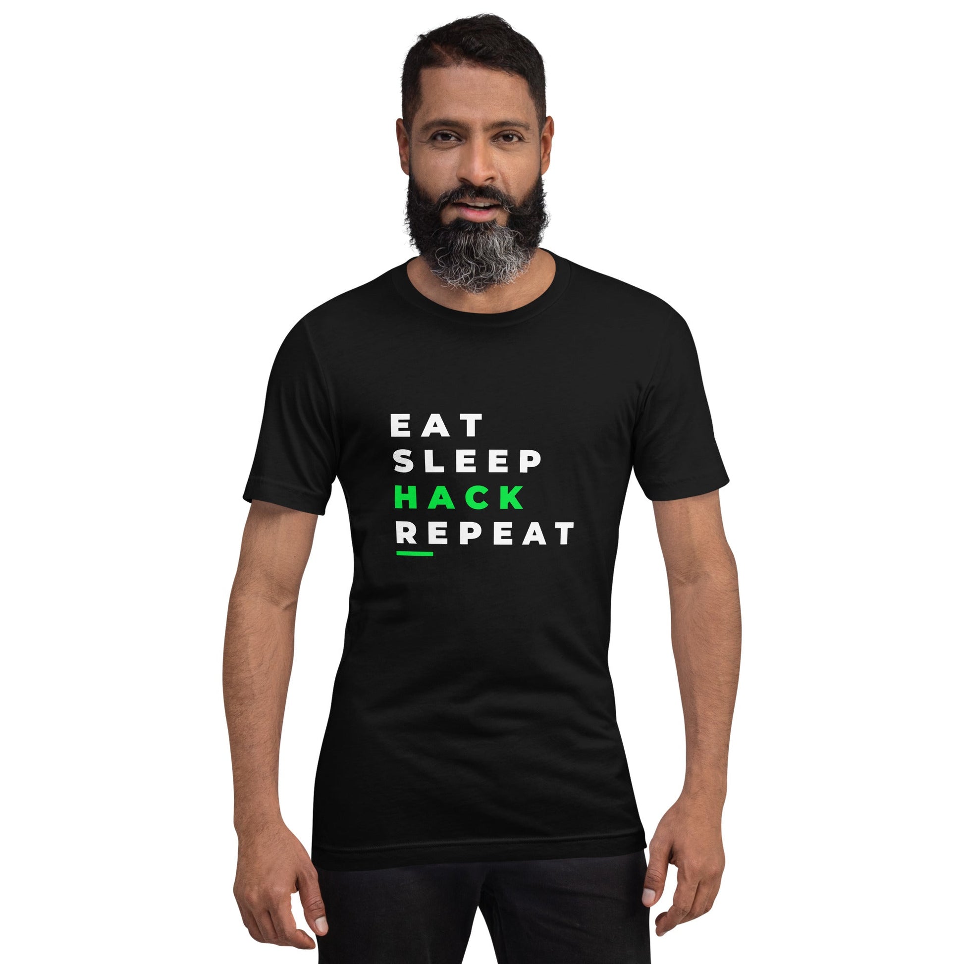 Eat, Sleep, Hack, Repeat V2 - Unisex t-shirt by DarkByteGear