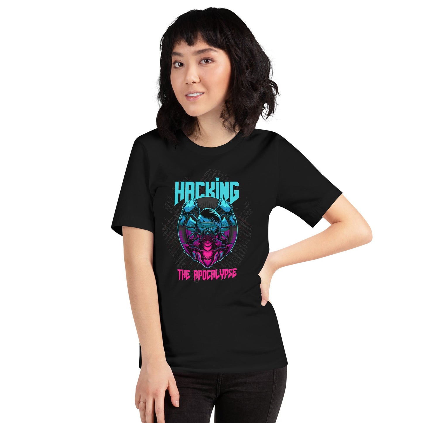 Hacking the apocalypse V2 - Unisex t-shirt by DarkByteGear