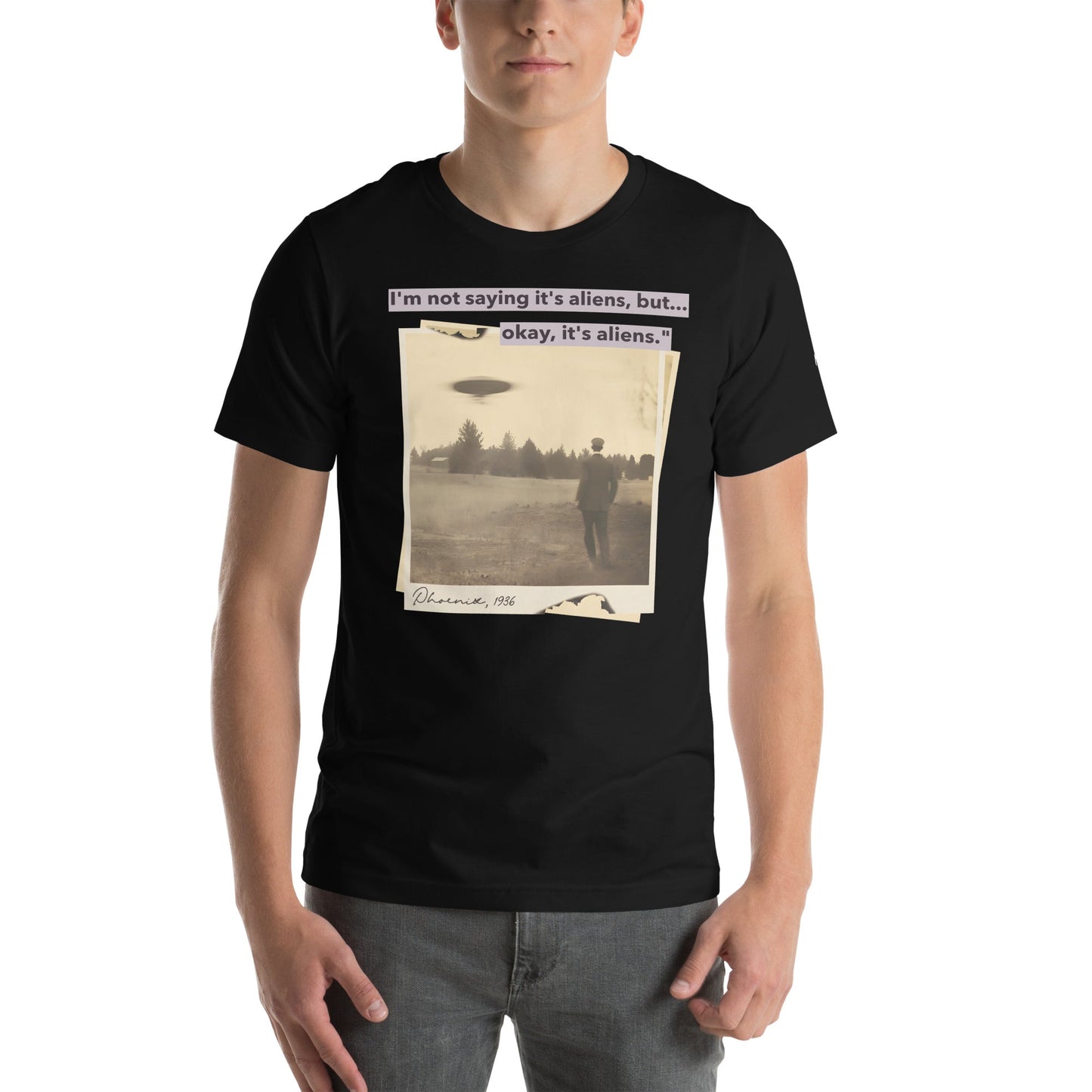 I'm not saying it's aliens, but... okay, it's aliens - Unisex t-shirt by DarkByteGear
