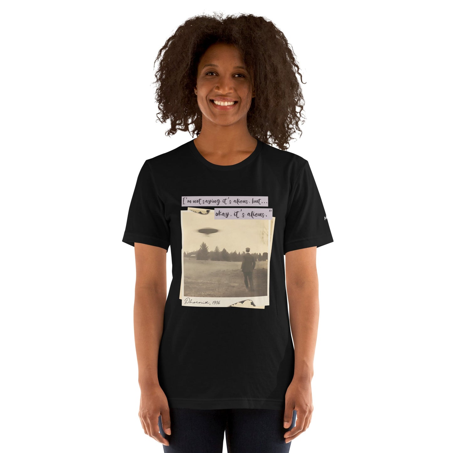 I am not saying it's aliens but, Okay! it's aliens V1 - Unisex t-shirt by DarkByteGear