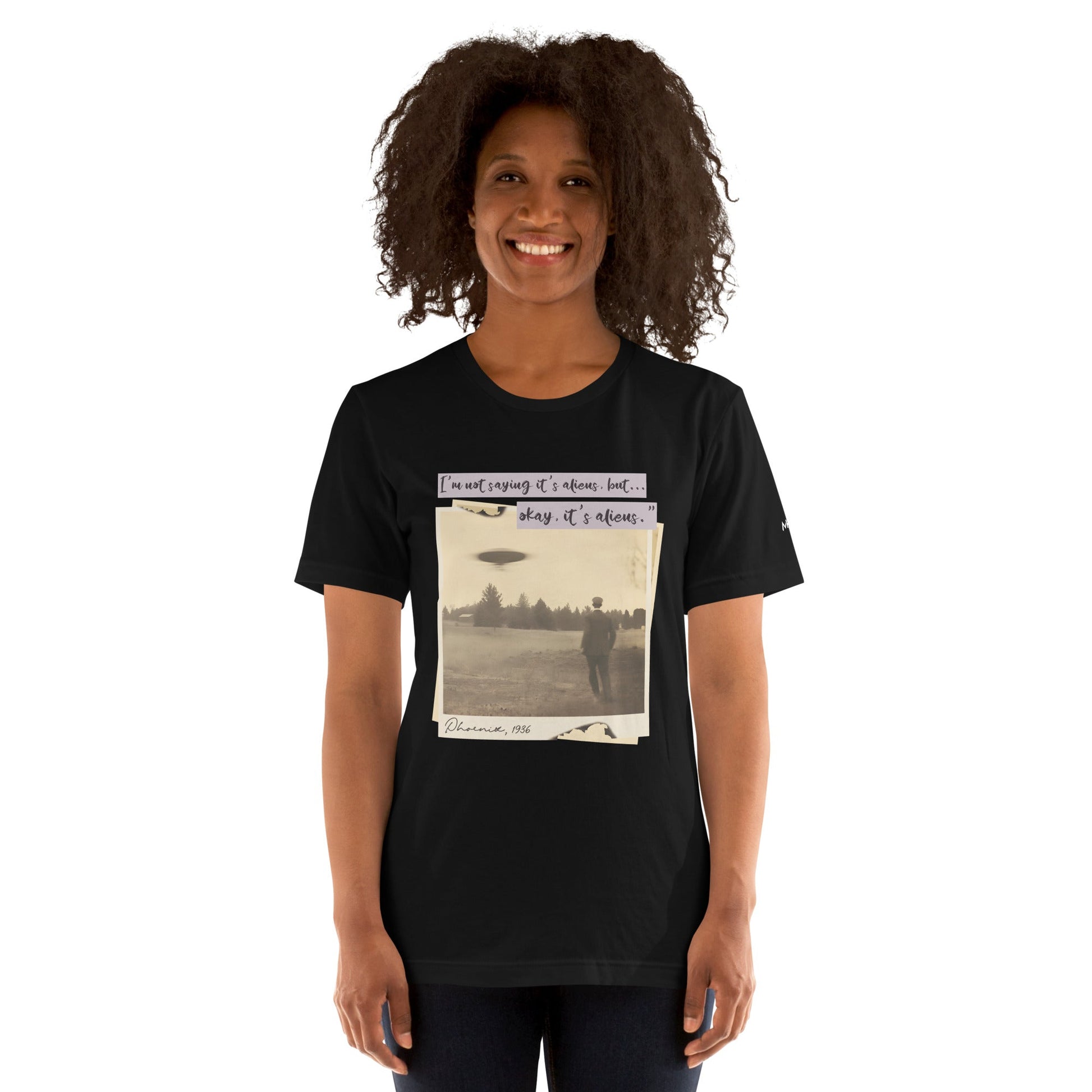 I am not saying it's aliens but, Okay! it's aliens V1 - Unisex t-shirt by DarkByteGear