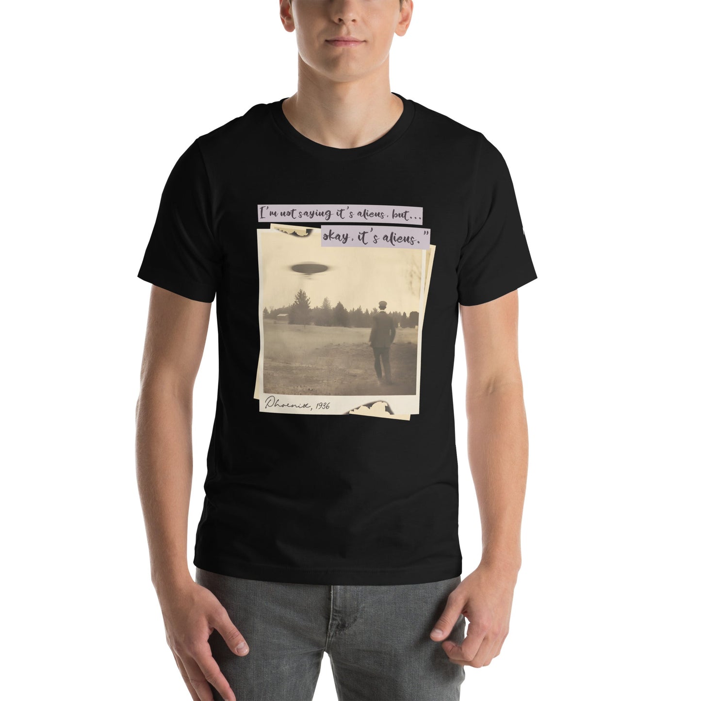 I am not saying it's aliens but, Okay! it's aliens V1 - Unisex t-shirt by DarkByteGear