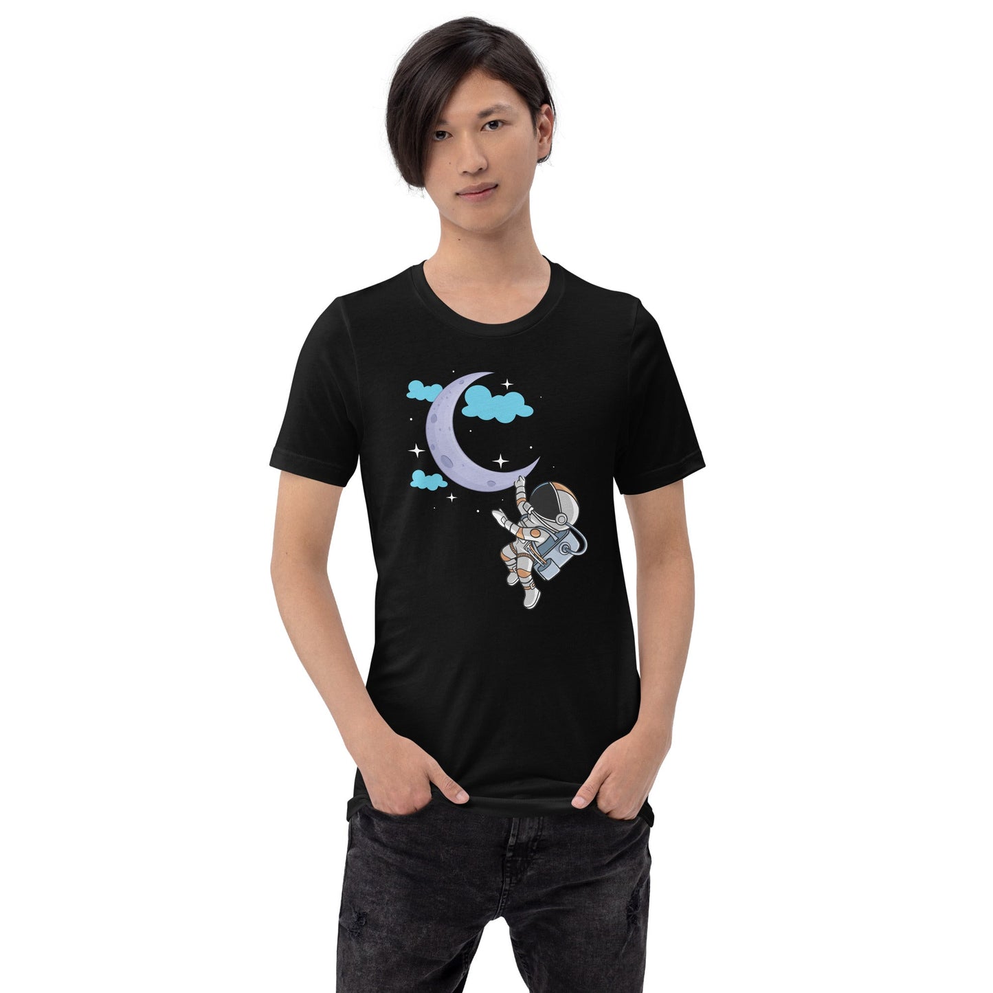 Full Moon Astronaut - Unisex t-shirt by DarkByteGear