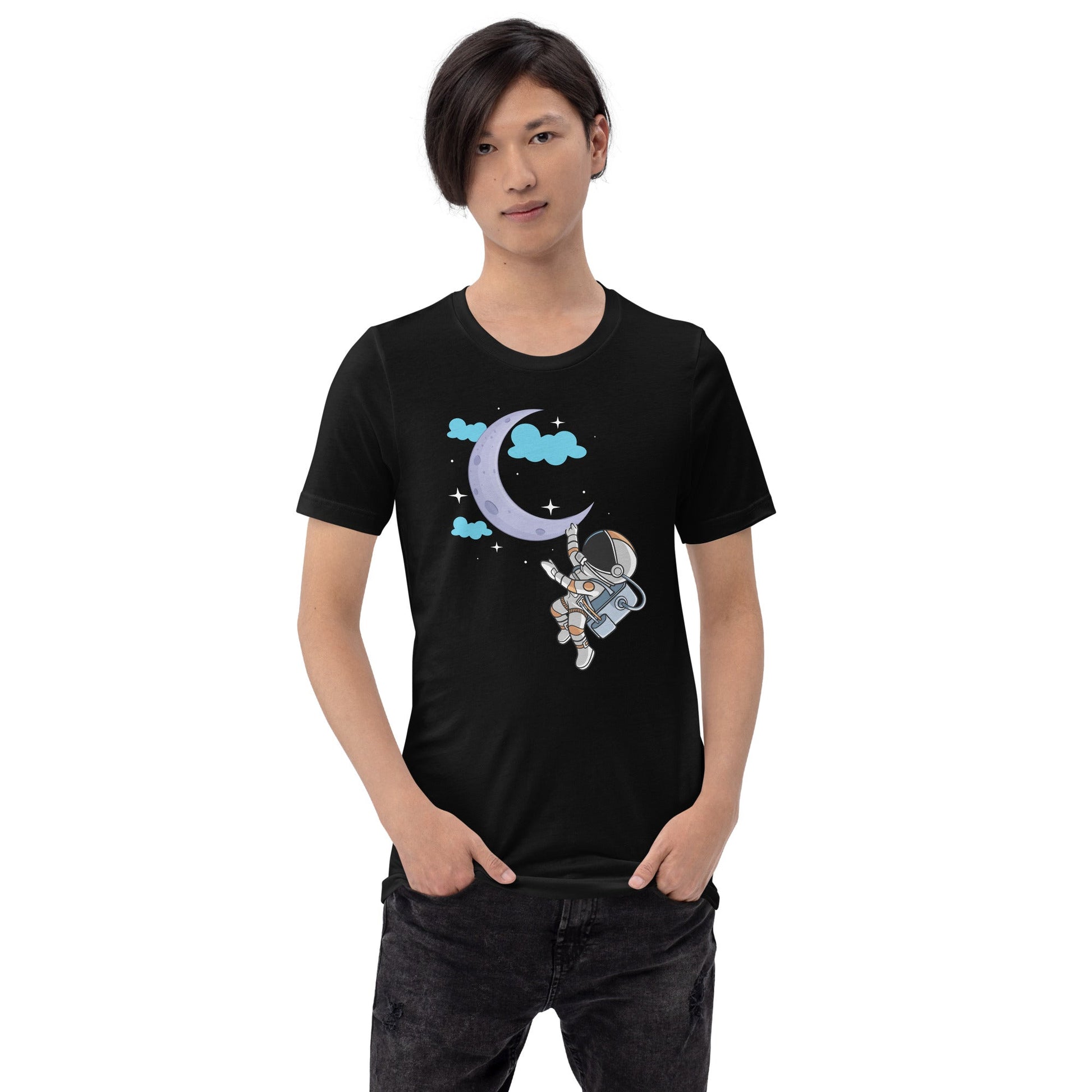 Full Moon Astronaut - Unisex t-shirt by DarkByteGear