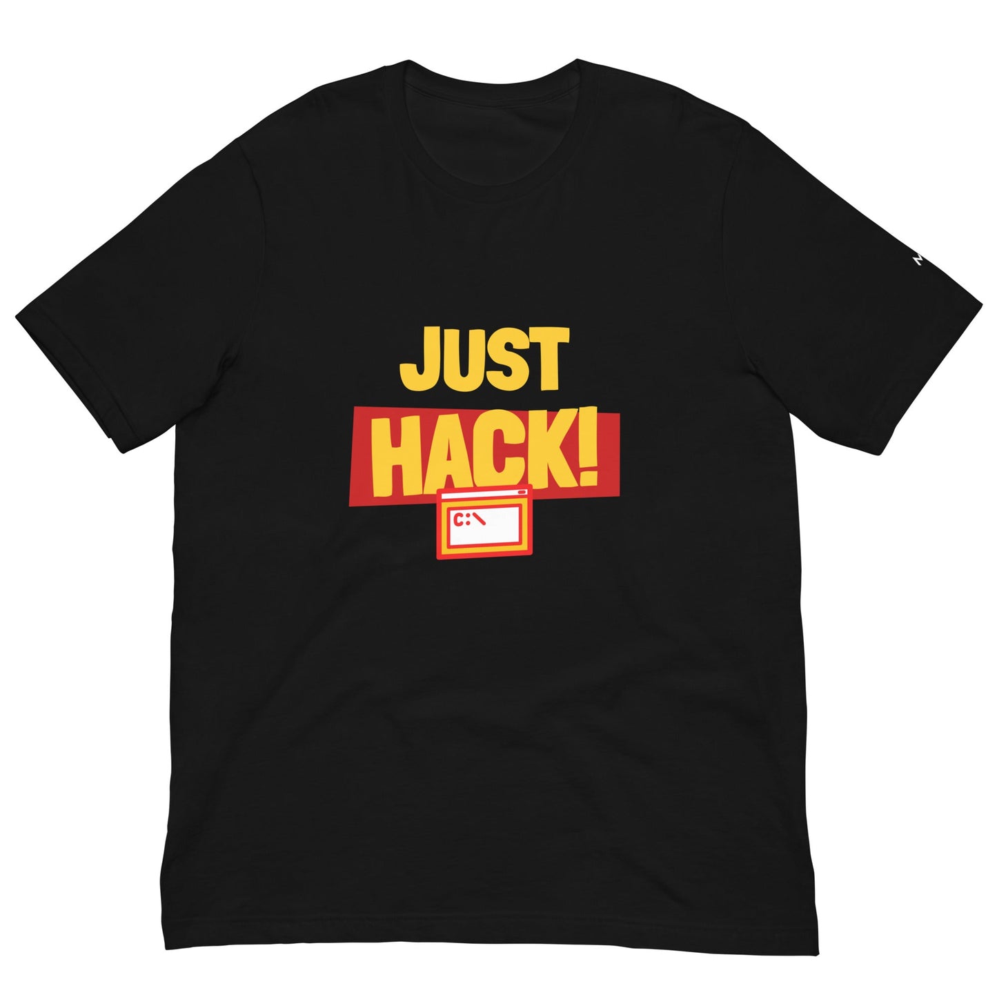 Just Hack (Yellow Text) - Unisex t-shirt by DarkByteGear
