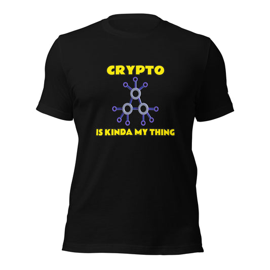 Crypto is Kinda My Thing V2 - Unisex t-shirt by DarkByteGear