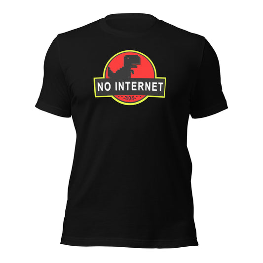 No internet 404 - Unisex t-shirt by DarkByteGear