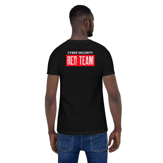 Cyber Security Red Team V1 - Short-Sleeve Unisex T-Shirt (back print) by DarkByteGear