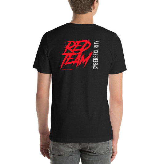 Cyber Security Red Team V10 - Short-sleeve unisex t-shirt ( back print) by DarkByteGear