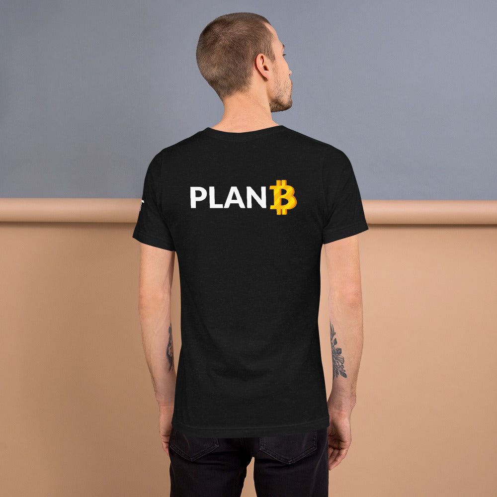 Plan B v1 - Unisex t-shirt (back print) by DarkByteGear
