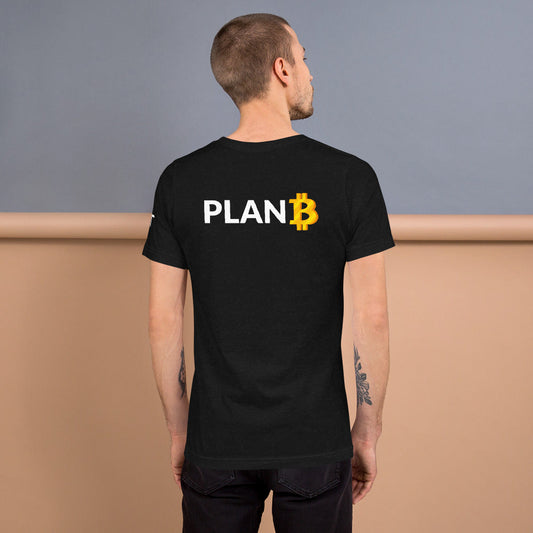 Plan B v1 - Unisex t-shirt (back print) by DarkByteGear