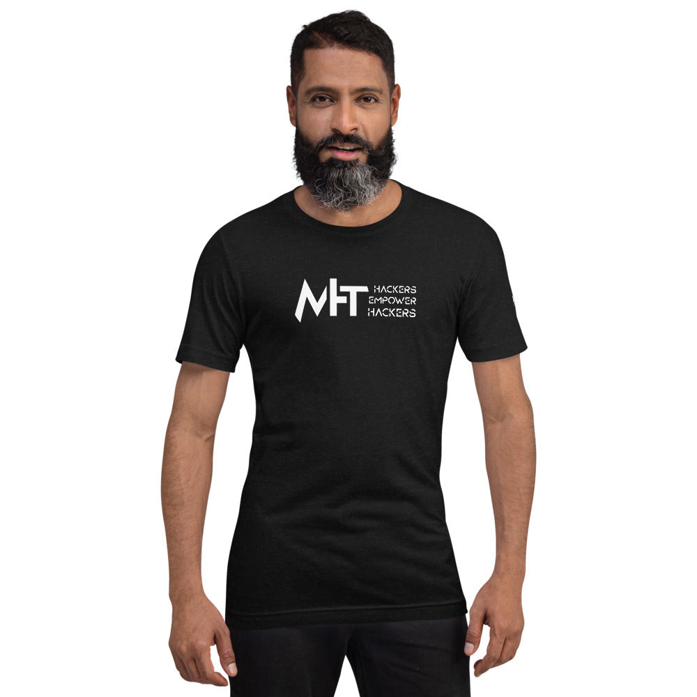 MHT - hackers empower hackers - Short-sleeve unisex t-shirt by DarkByteGear