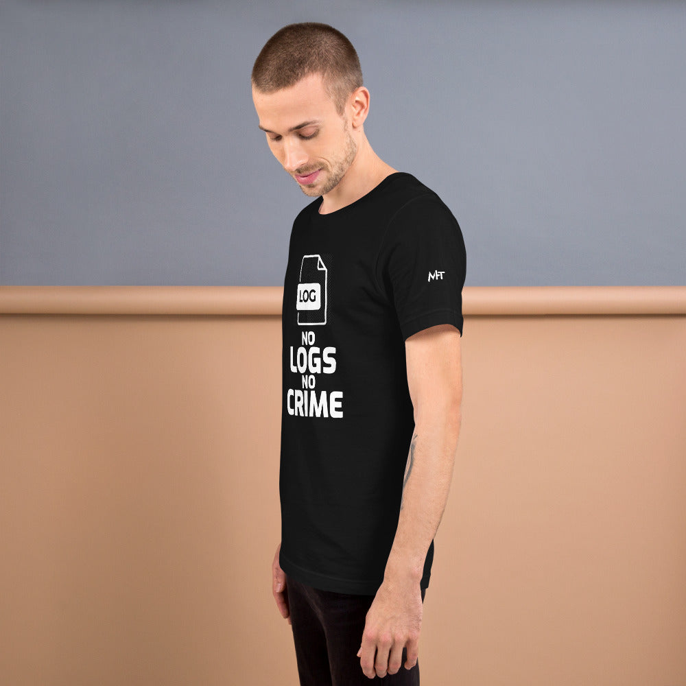 No logs no crime -Unisex t-shirt by DarkByteGear