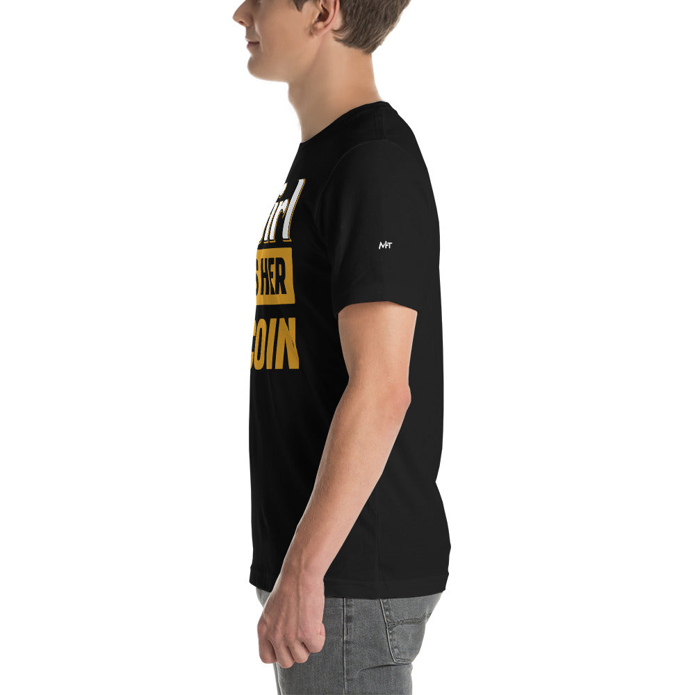This Girl love her Bitcoin Unisex t-shirt by DarkByteGear