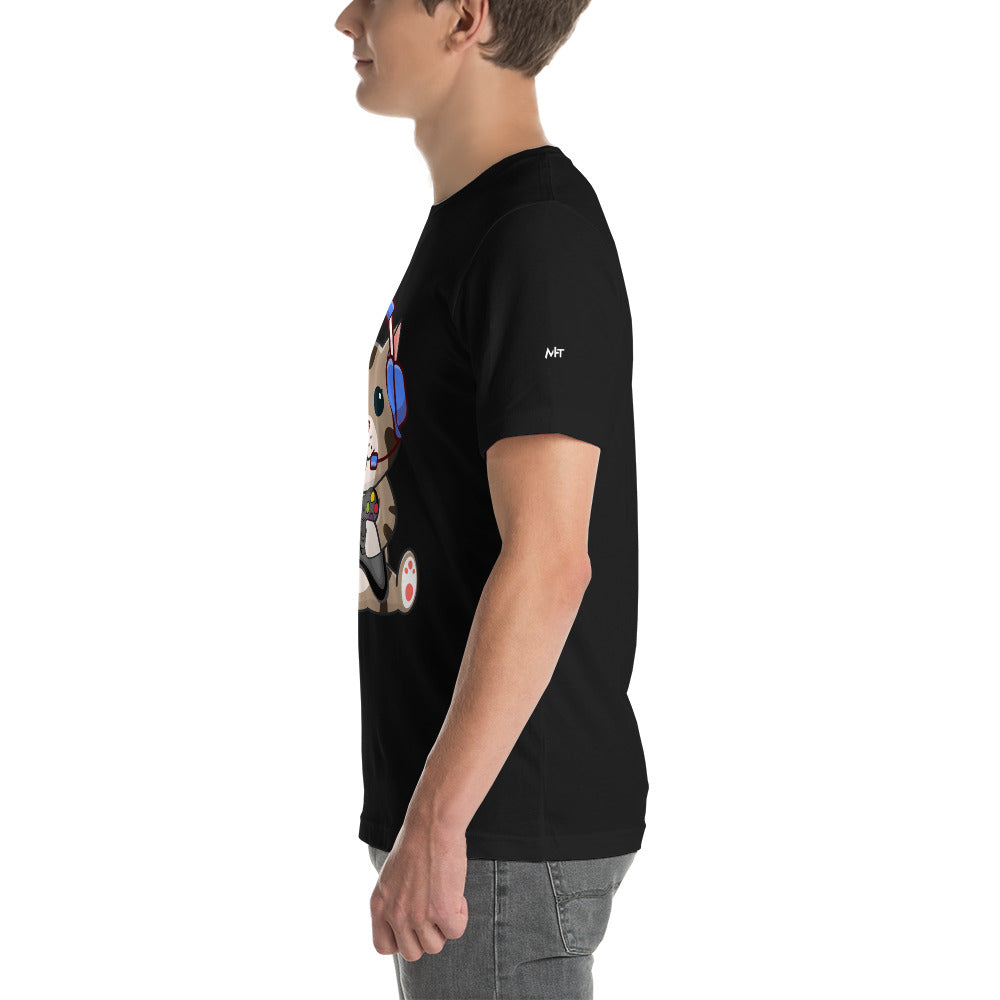 Gamer Cat - Unisex t-shirt by DarkByteGear