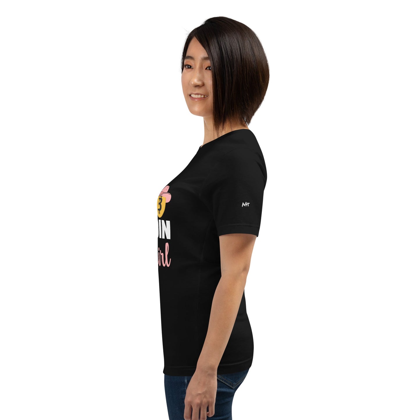 Mommy's little bitcoin cowgirl - Unisex t-shirt by DarkByteGear