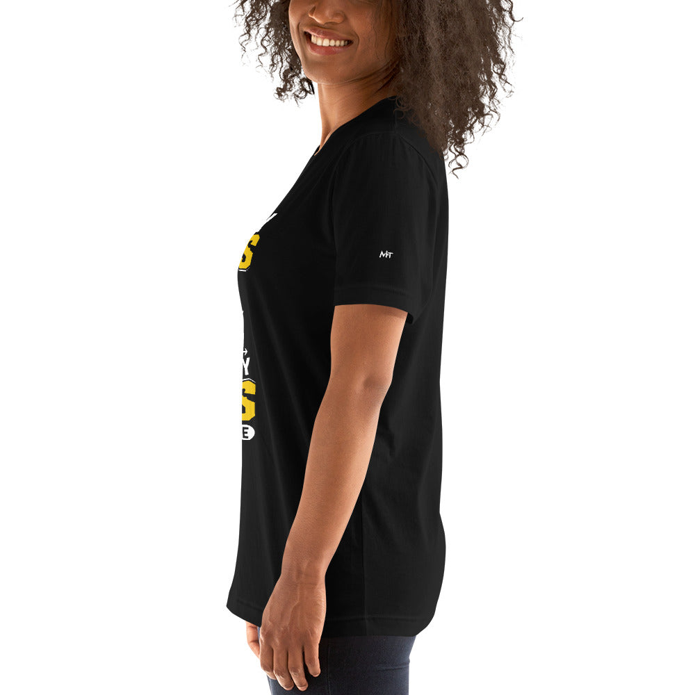 Money can't Buy you happiness but it can Buy you Stock and that was close - Unisex t-shirt by DarkByteGear