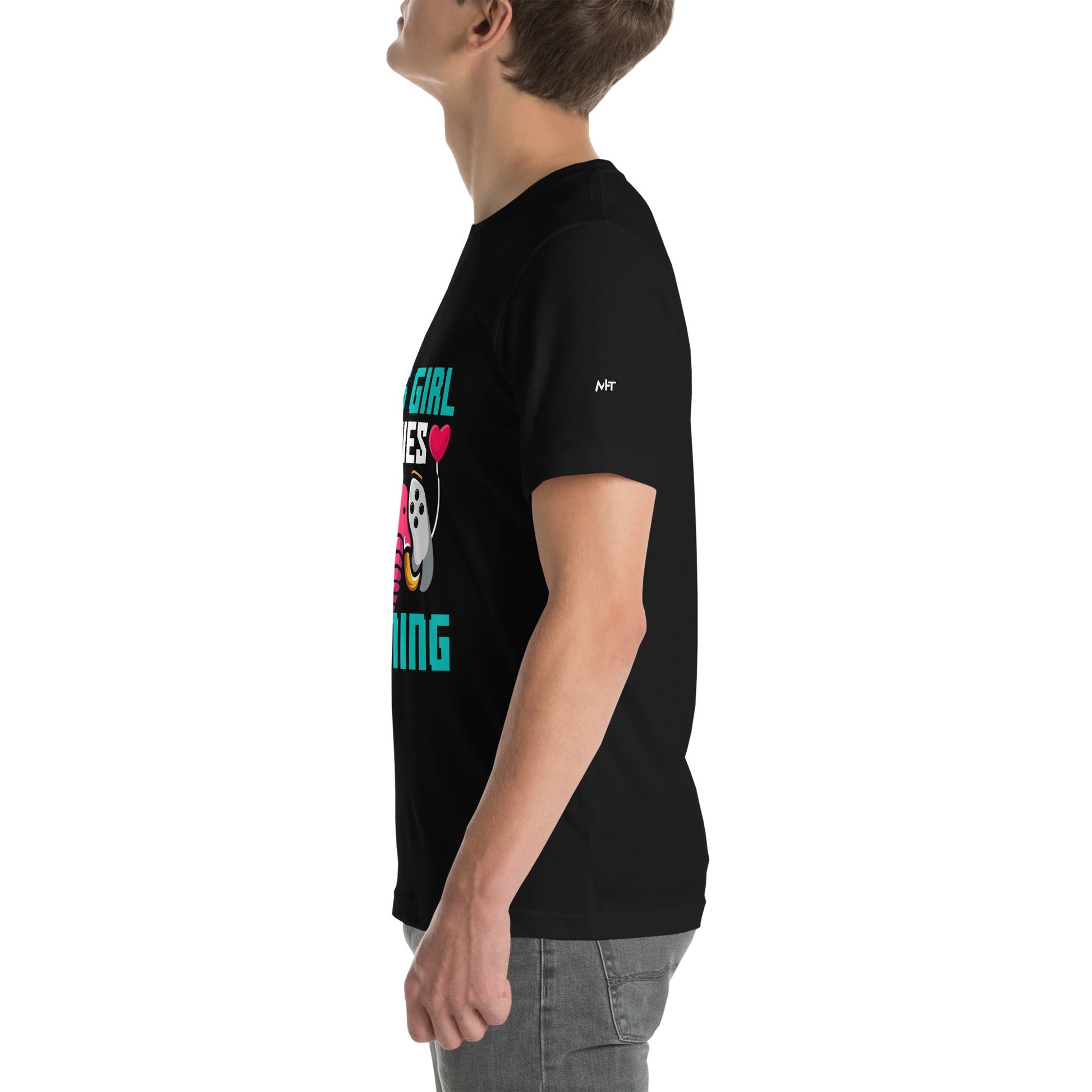 This girl Loves video games ( RiMa ) - Unisex t-shirt by DarkByteGear