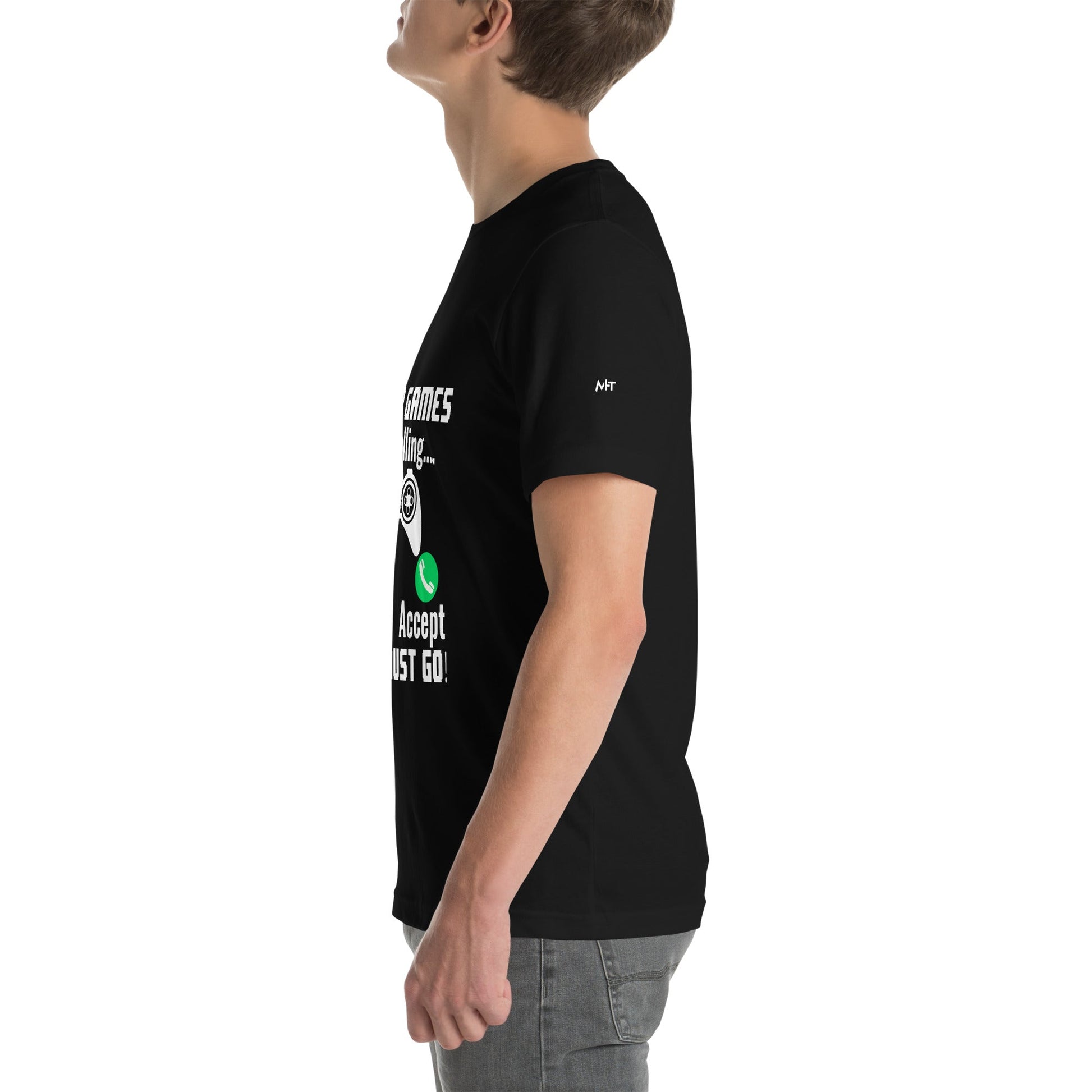 Video Games are Calling and I must Go Rima 18 - Unisex t-shirt by DarkByteGear