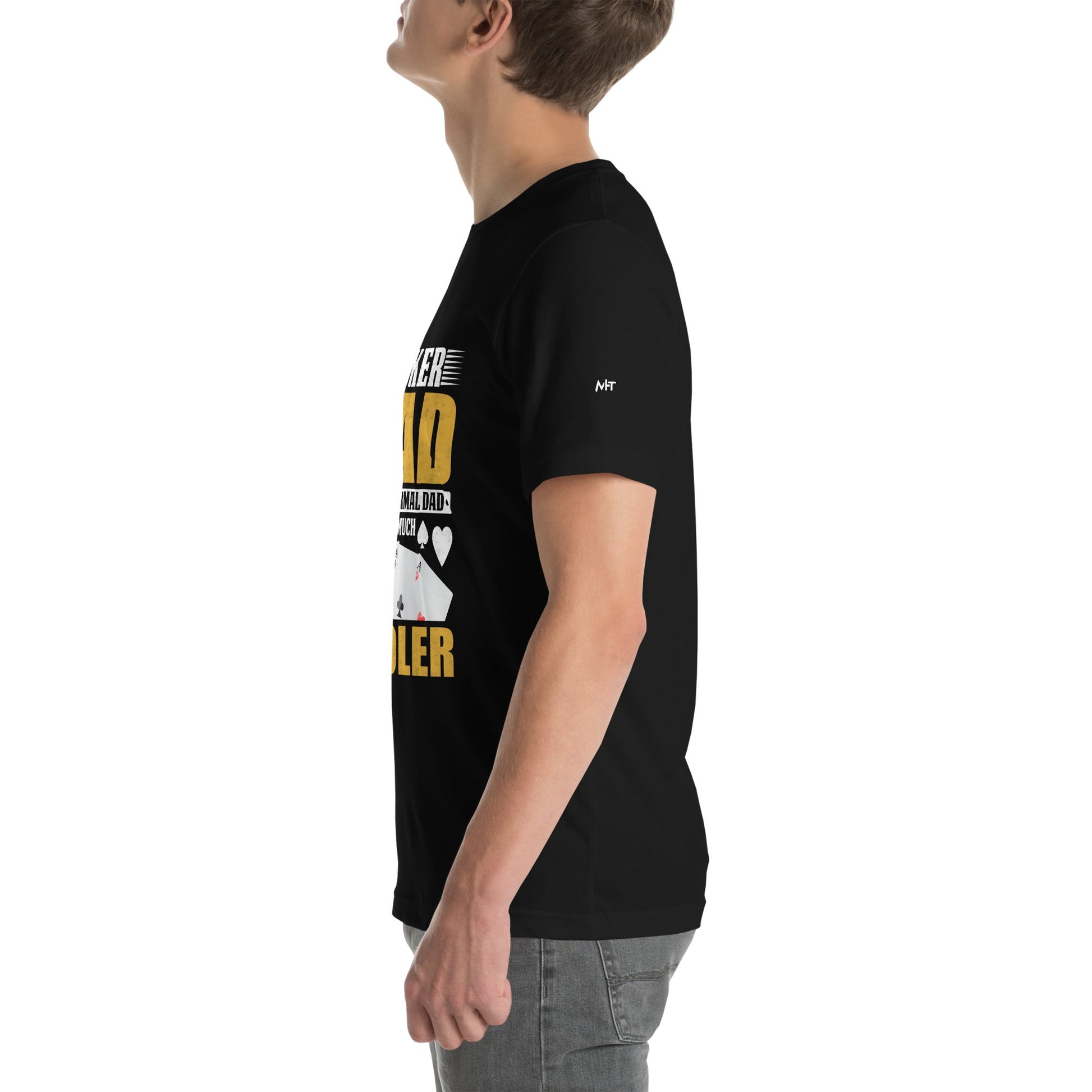 Poker Dad is like a Normal Dad but much Cooler - Unisex t-shirt by DarkByteGear