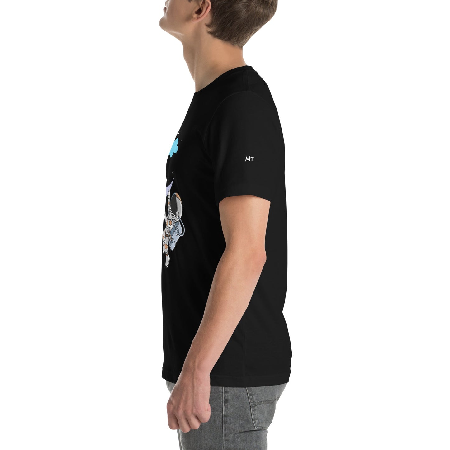Full Moon Astronaut - Unisex t-shirt by DarkByteGear