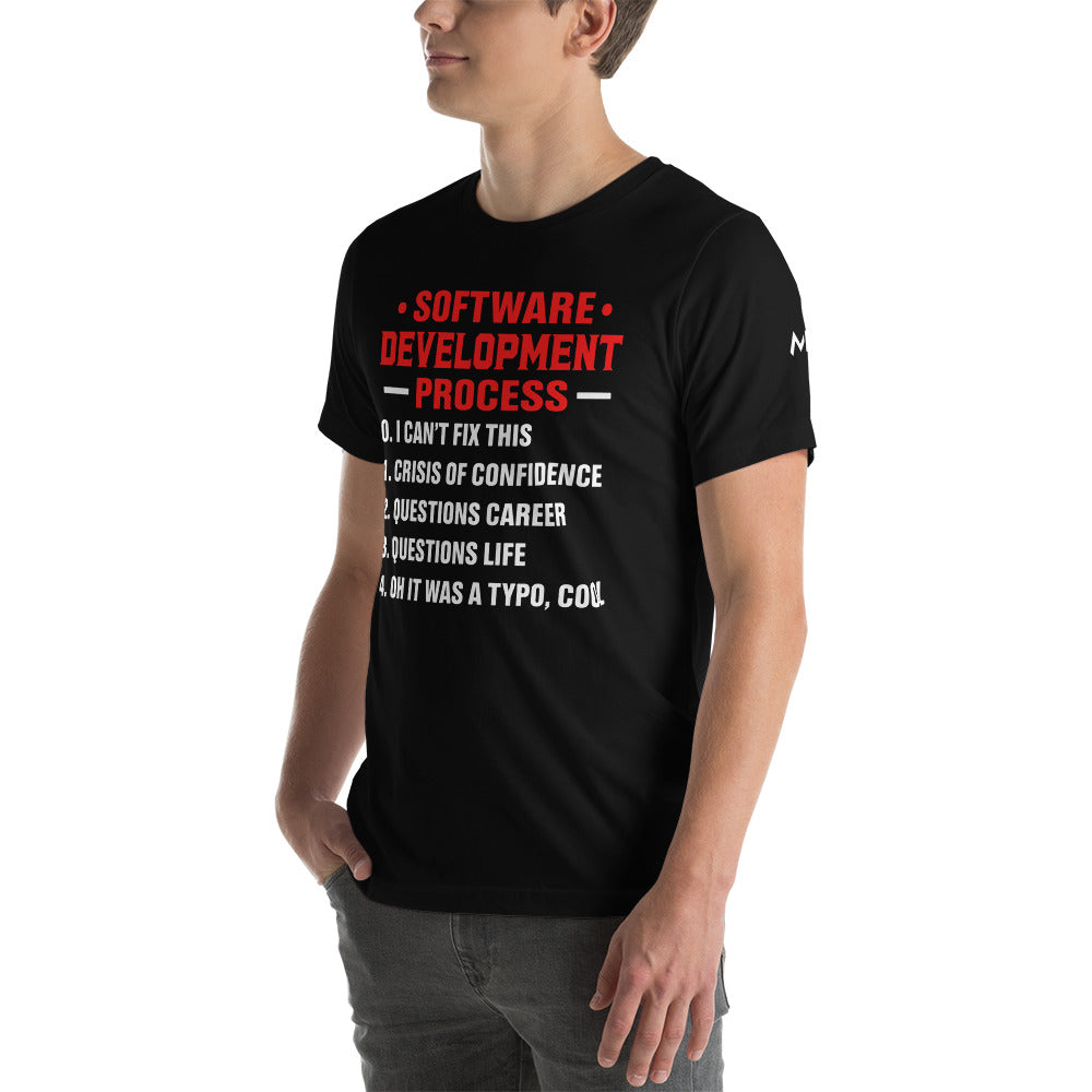 Software Development Process V1 - Unisex t-shirt by DarkByteGear