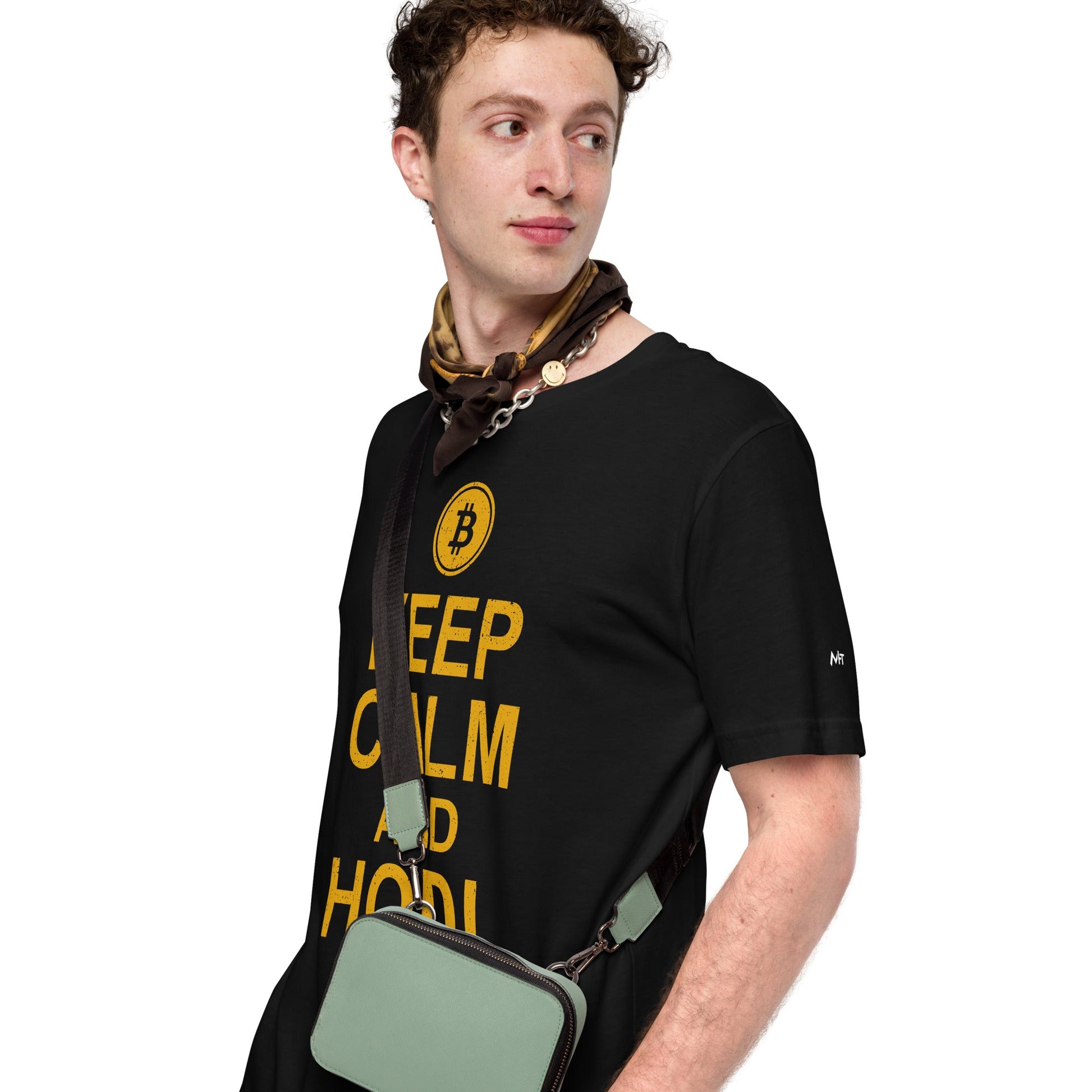 Keep Calm and HODL Unisex t-shirt by DarkByteGear