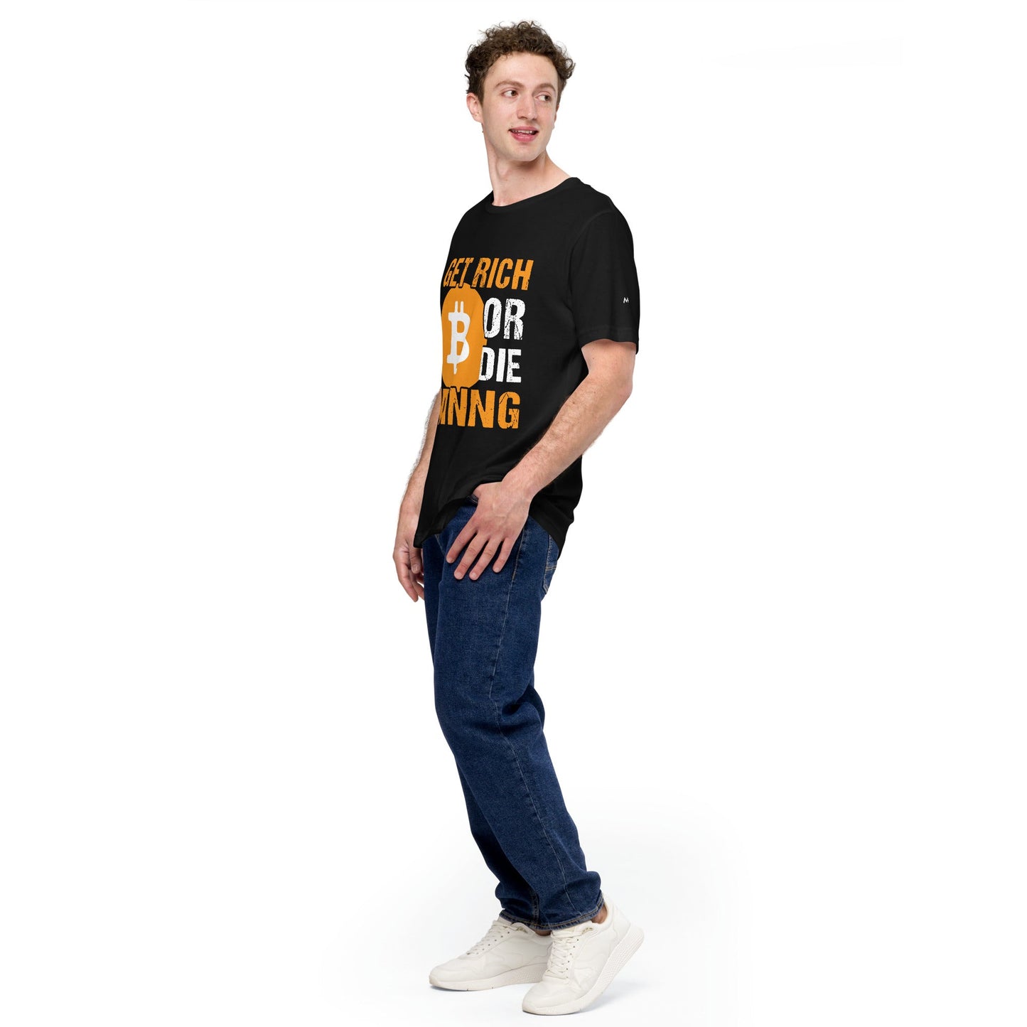 Get Rich Bitcoin Mining or Die Unisex t-shirt by DarkByteGear