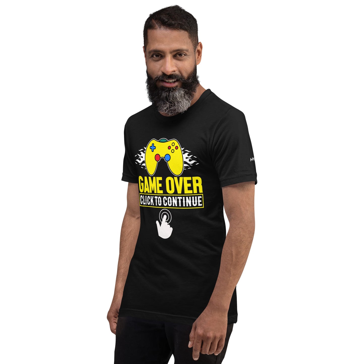 Game Over Click to Continue - Unisex t-shirt by DarkByteGear