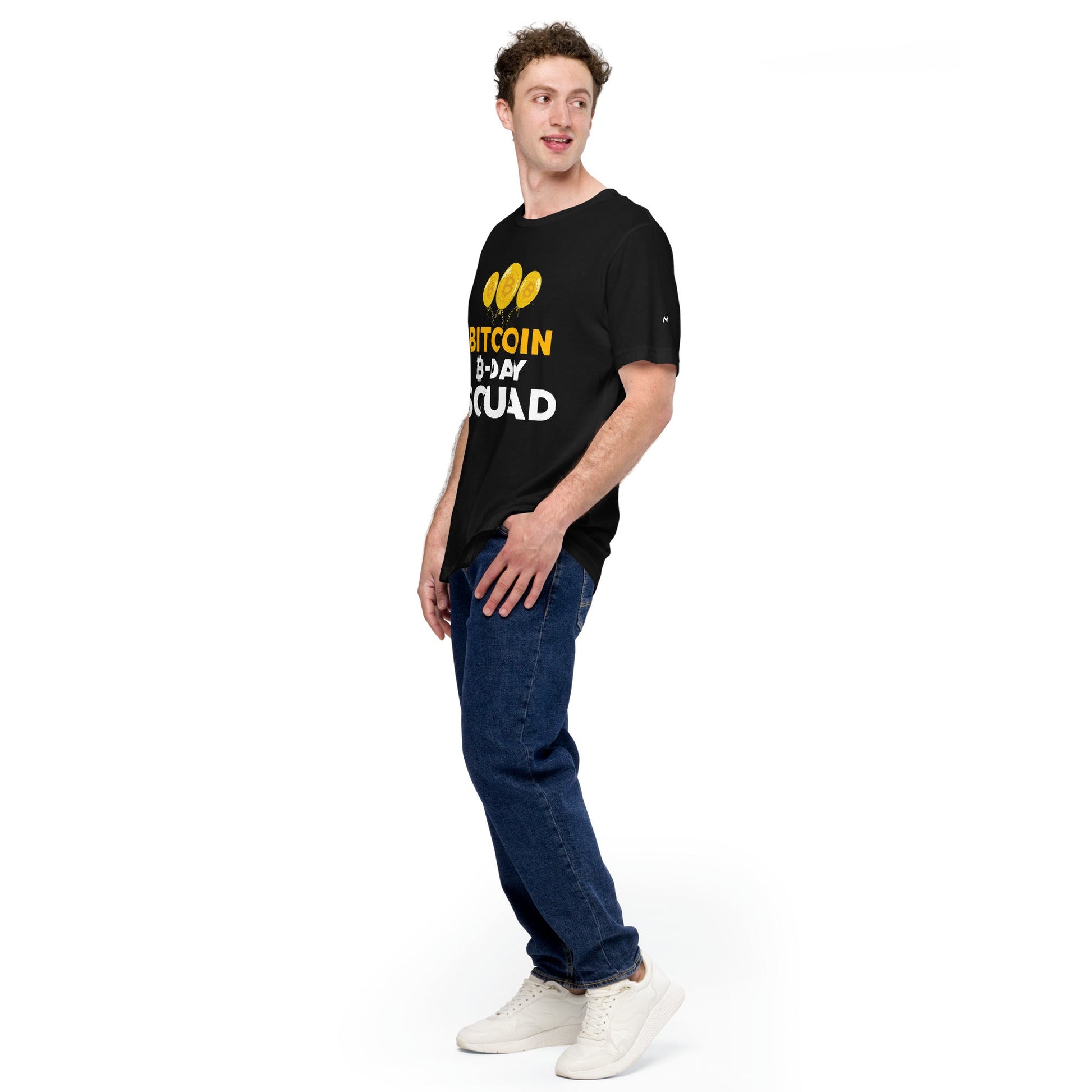 Bitcoin B-Day Squad - Unisex t-shirt by DarkByteGear